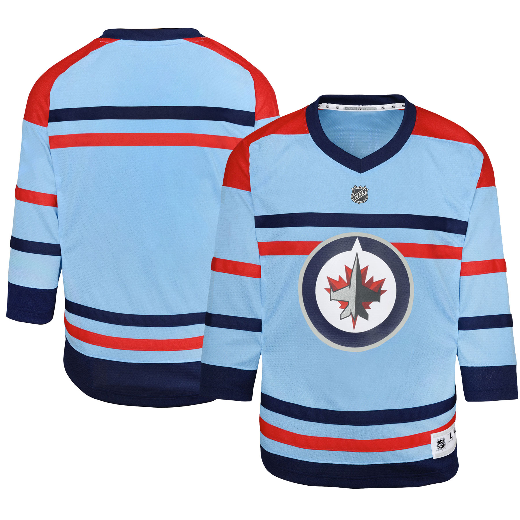 Winnipeg Jets Light Blue Anniversary NHL Jersey Youth