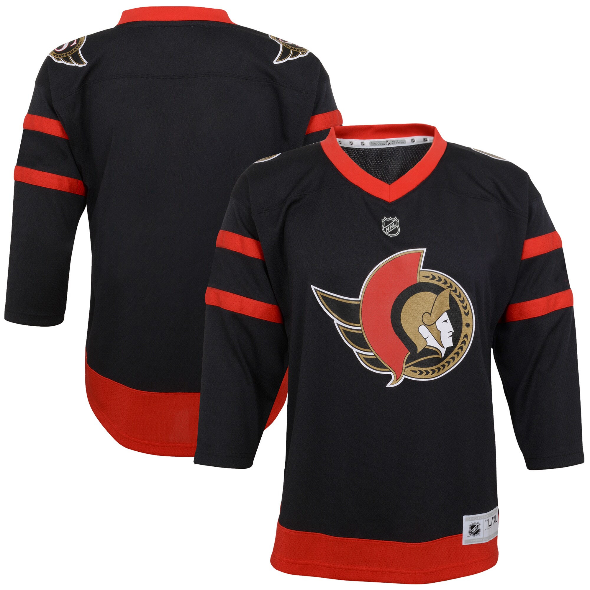 Ottawa Senators Black Home Blank NHL Jersey Youth