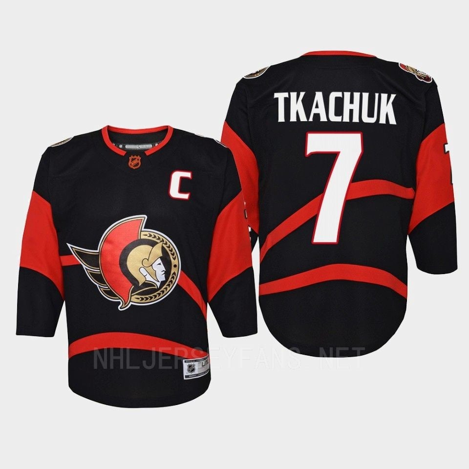 Brady Tkachuk 7 Ottawa Senators 2022 Special Edition 2.0 Retro Black NHL Jersey Youth