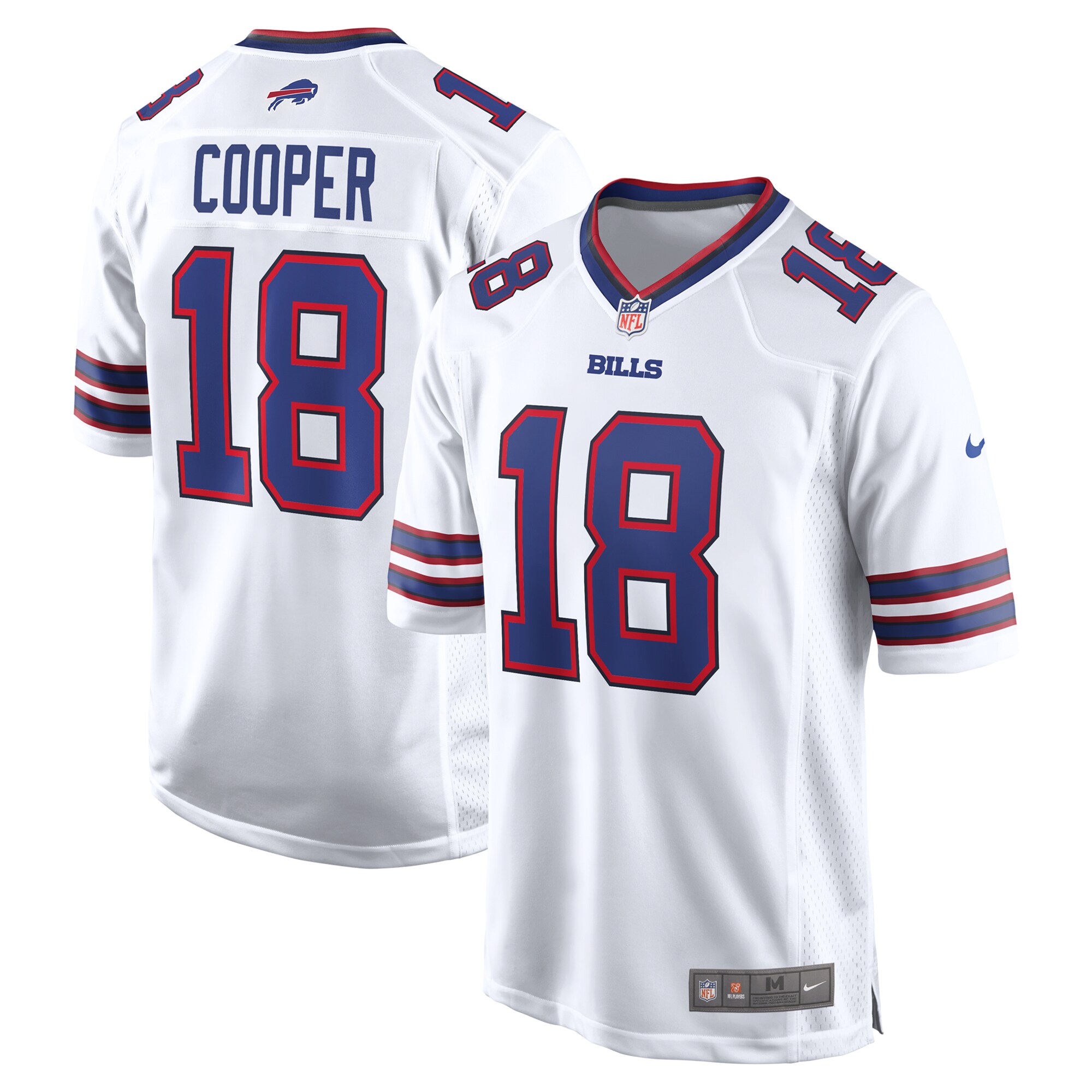 Buffalo Bills Amari Cooper White Game NFL Jersey Men's