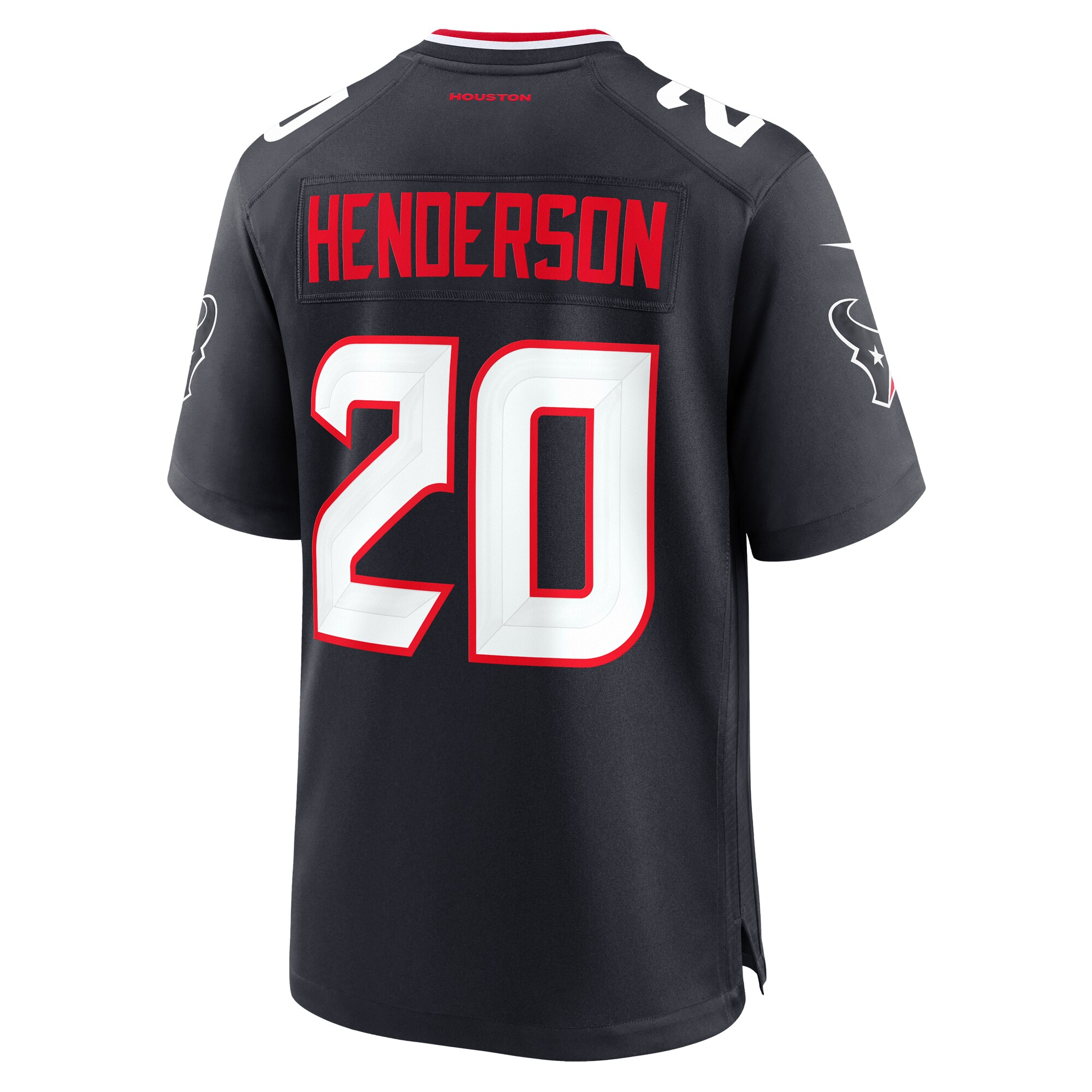 Houston Texans C.J. Henderson Navy Team Game NFL Jersey Men's