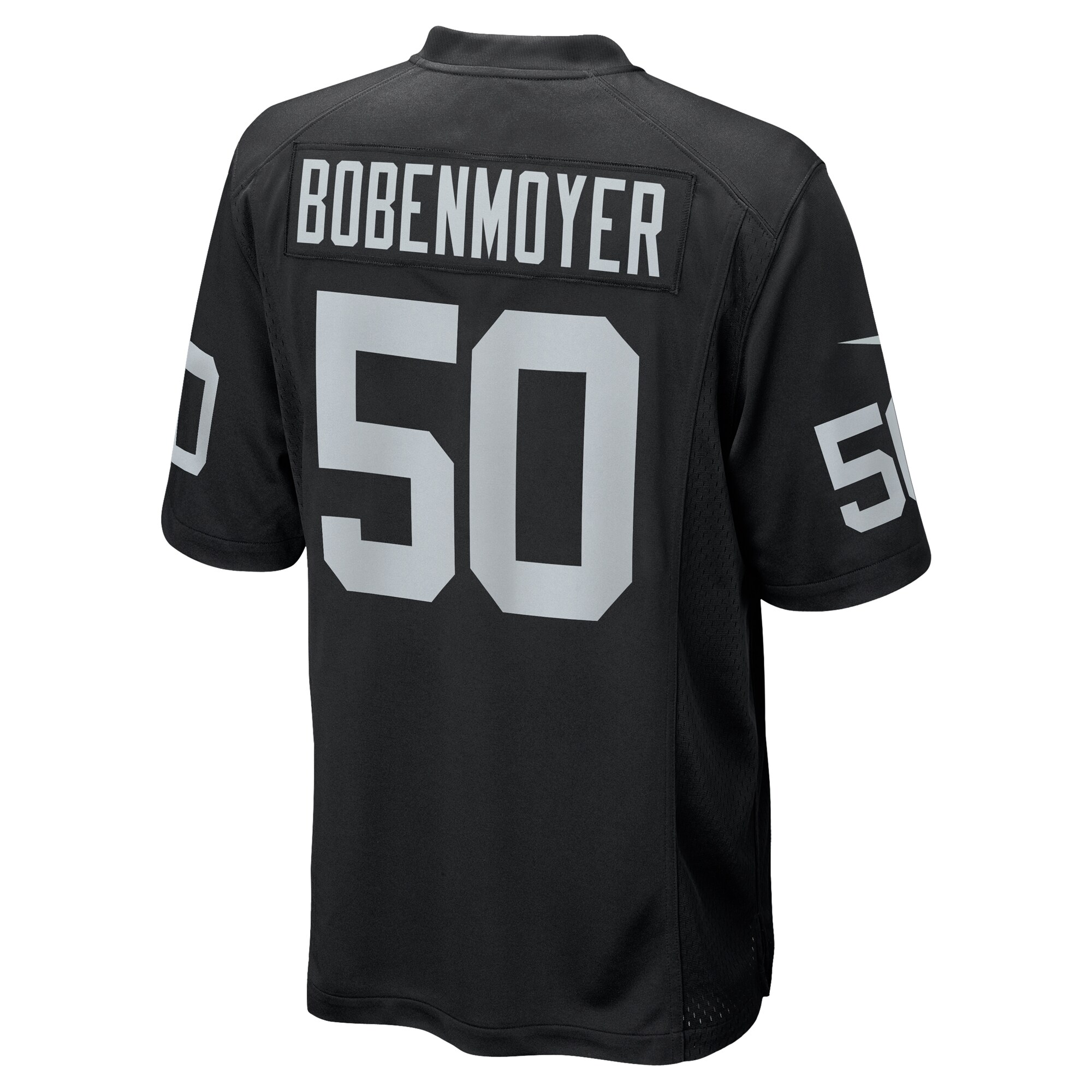 Las Vegas Raiders Jacob Bobenmoyer Black Game Player NFL Jersey Men's