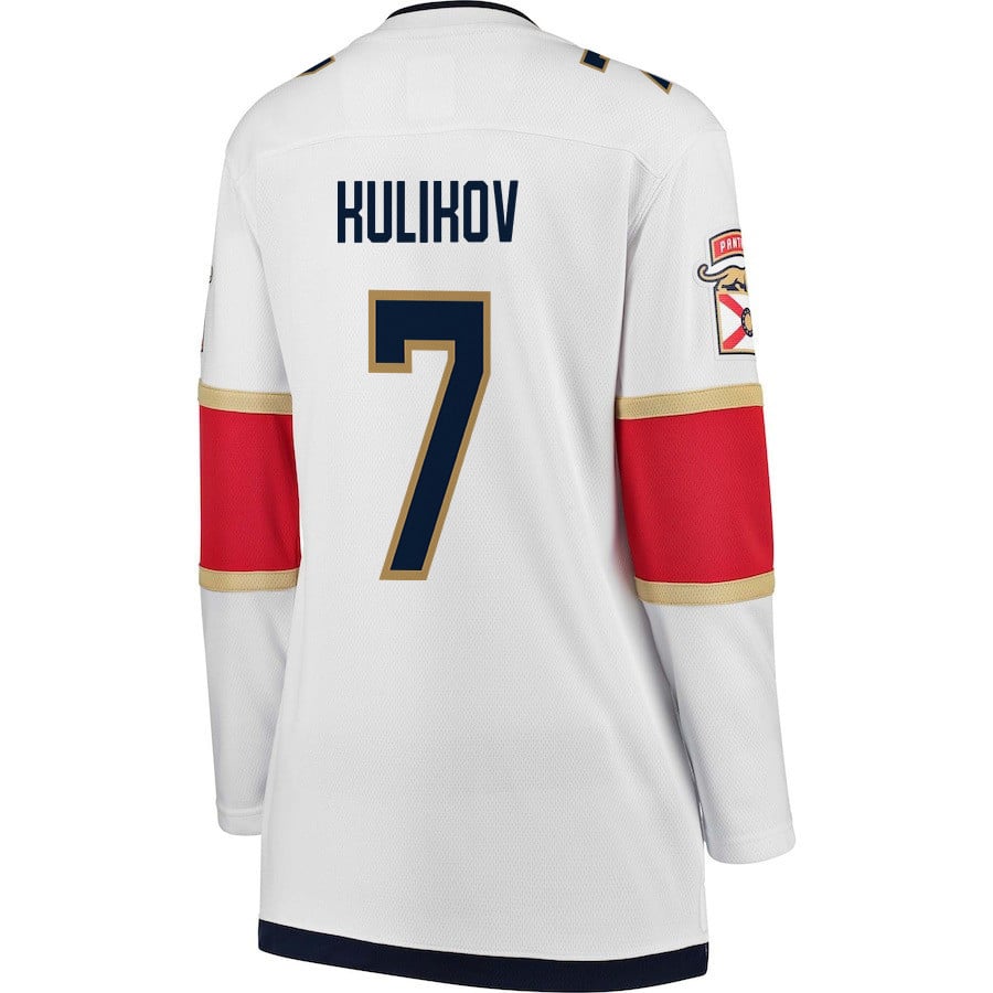 Gustav Forsling 42 Florida Panthers 2024 STANLEY CUP Final Away Breakaway White NHL Jersey Women's