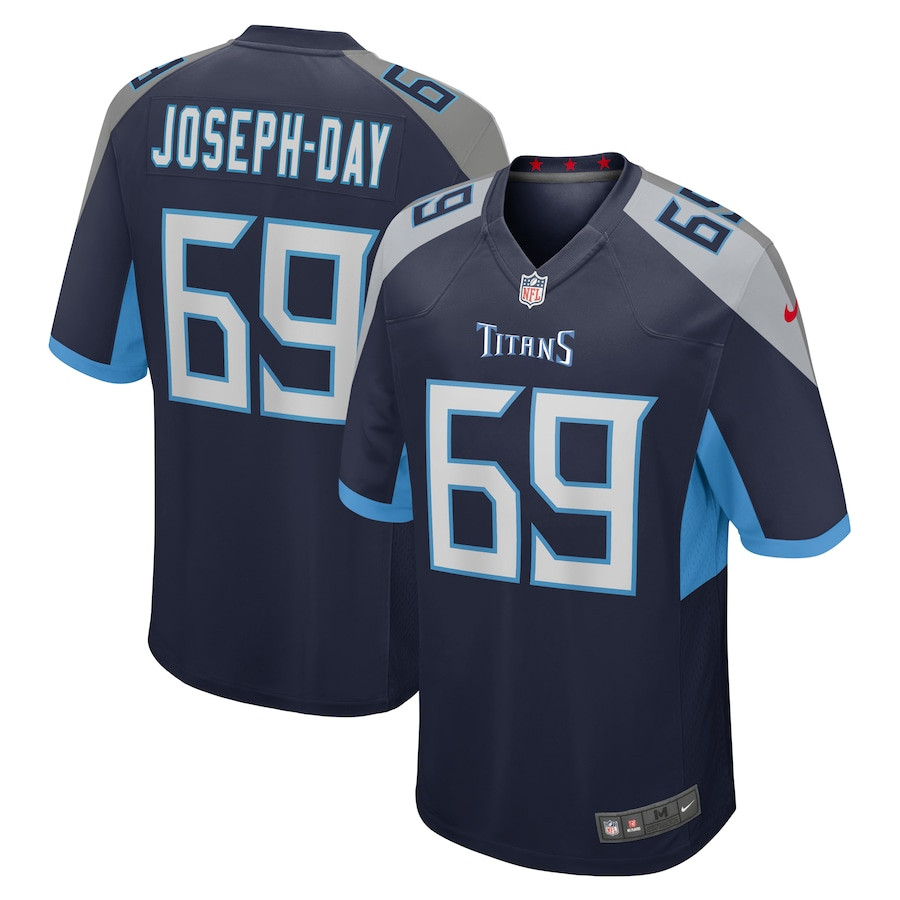 Sebastian Joseph-Day 69 Tennessee Titans Game Navy NFL Jersey Men's
