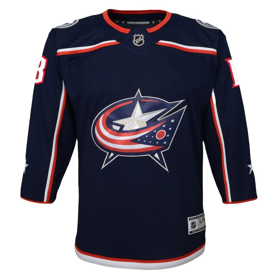 Johnny Gaudreau 13 Columbus Blue Jackets Breakaway Navy NHL Jersey Youth