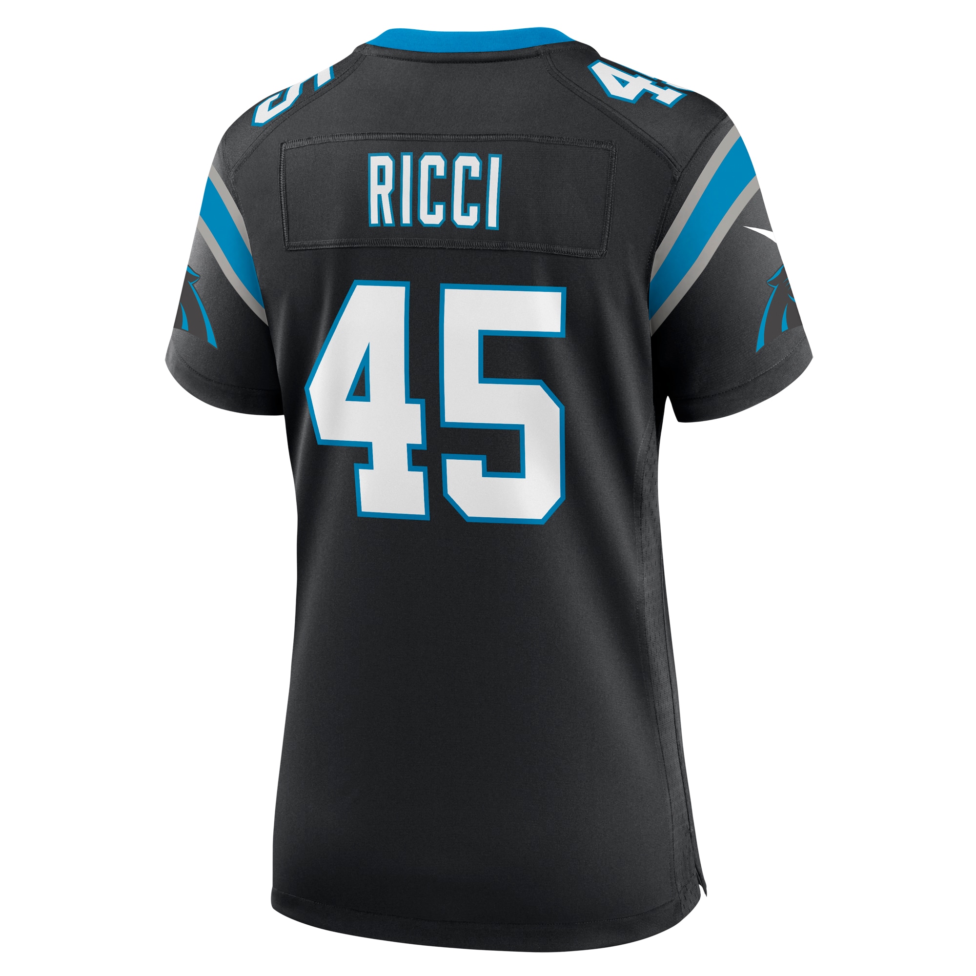 Carolina Panthers Giovanni Ricci Black Team Game NFL Jersey Women's