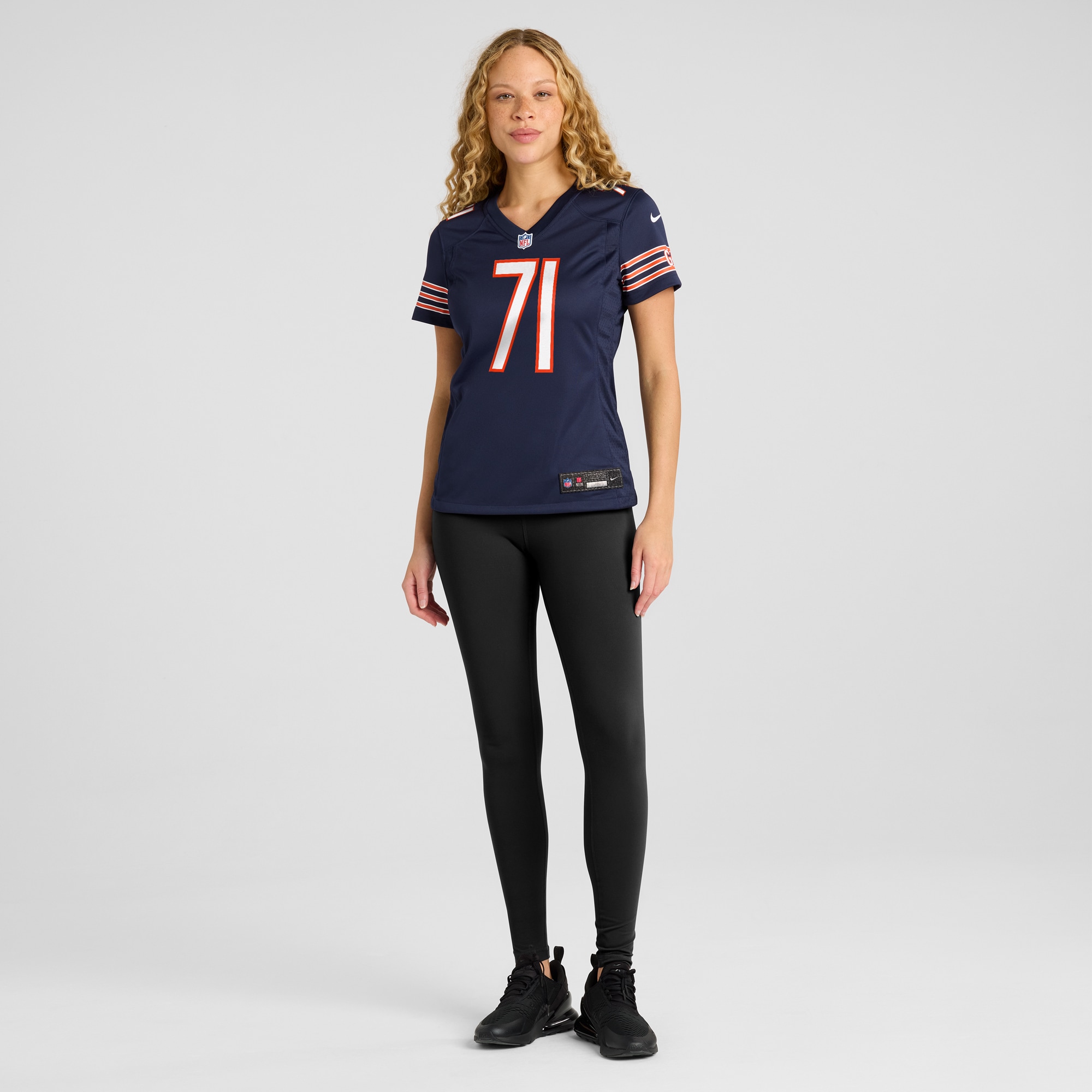 Chicago Bears Ryan Bates Navy Game NFL Jersey Women's