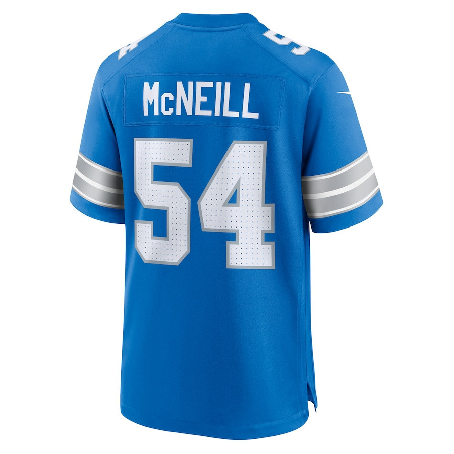 Alim McNeill #54 Detroit Lions Super Bowl LIX Blue NFL Jersey Youth