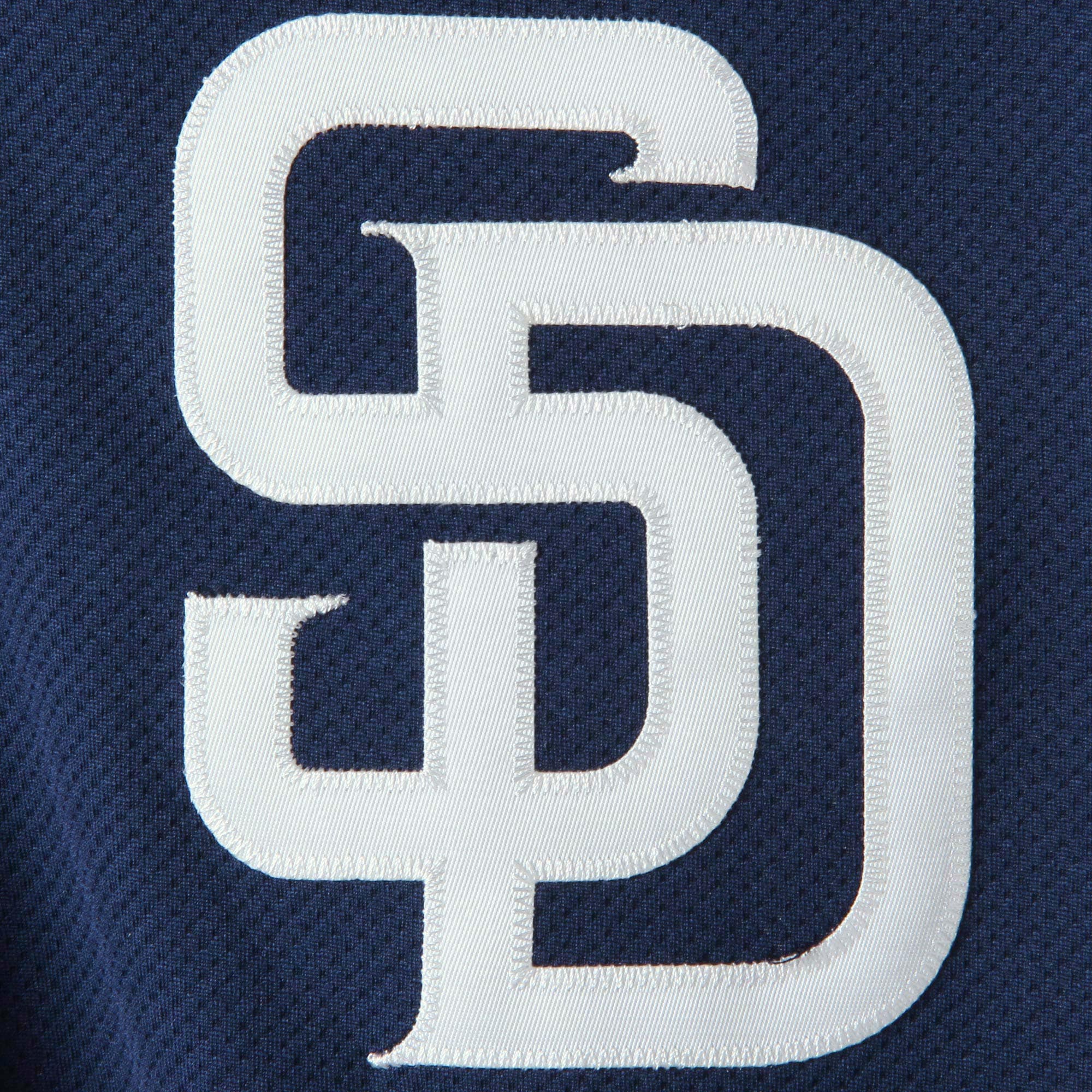 San Diego Padres Majestic Navy/White Collection On-Field 3/4-Sleeve Batting Practice MLB Jersey Men's