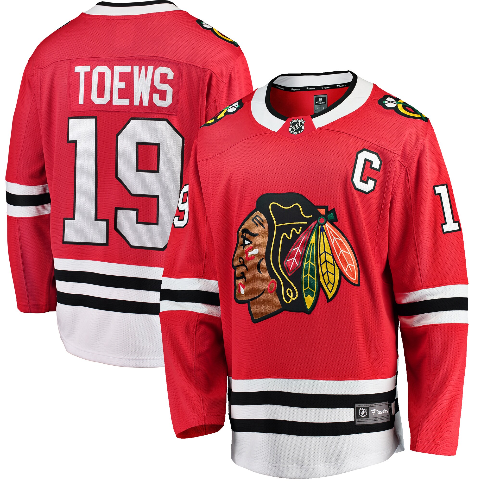 Chicago Blackhawks Jonathan Toews Red Home Breakaway Player NHL Jersey Youth