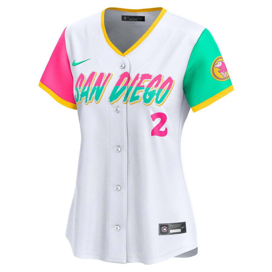 Xander Bogaerts 2 San Diego Padres City Connect Limited White MLB Jersey Women's