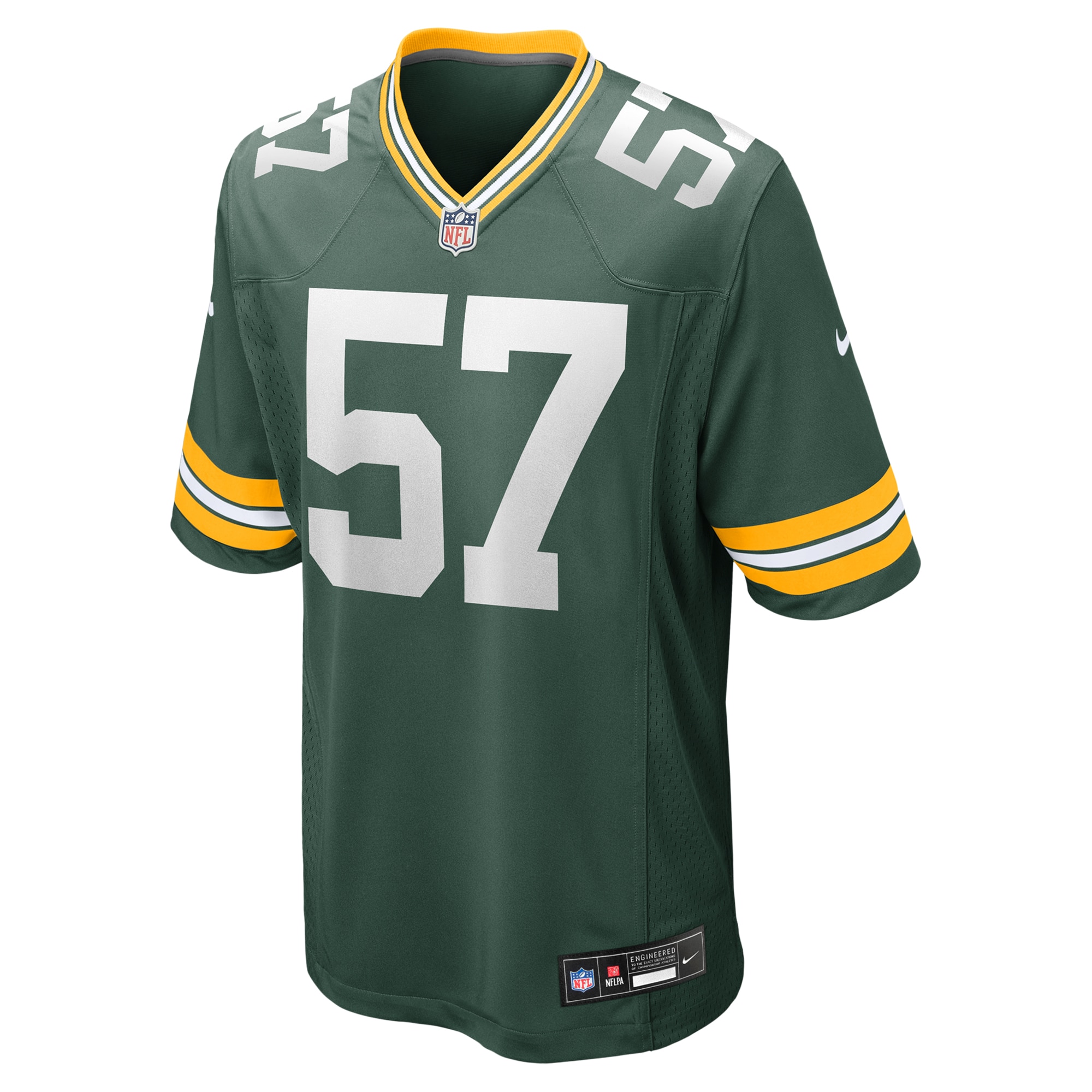 Green Bay Packers Brenton Cox Jr. Green Game NFL Jersey Men's