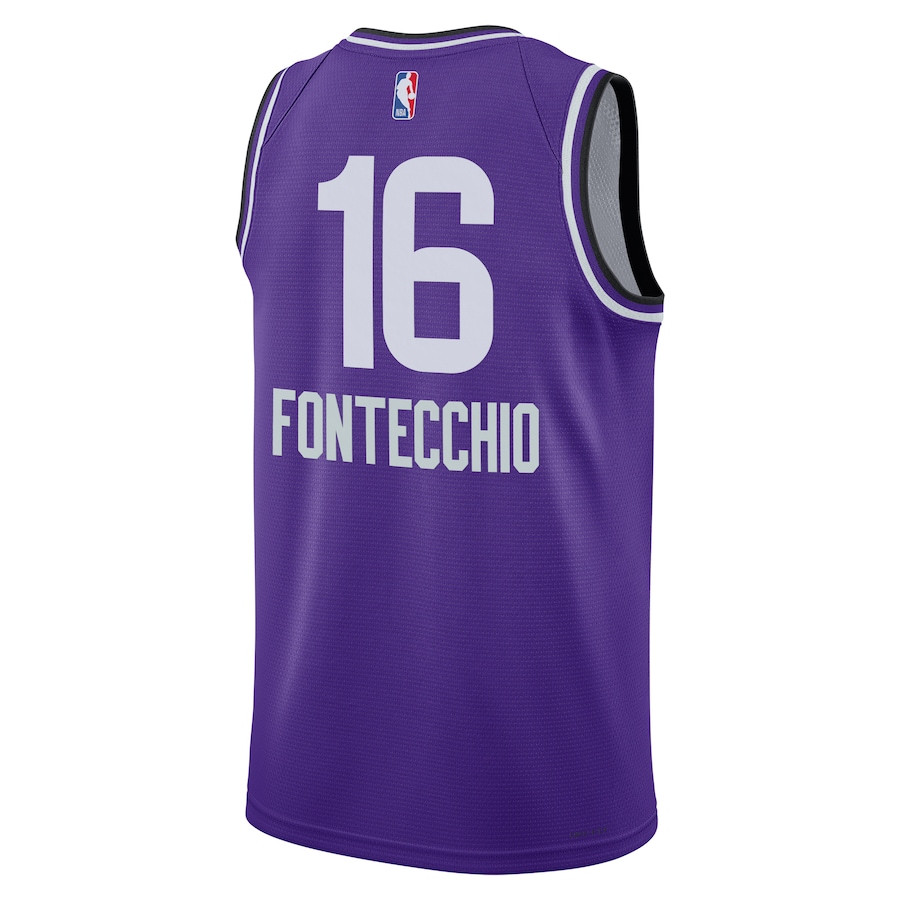 Simone Fontecchio 16 Utah Jazz 2023/24 City Edition Swingman Purple NBA Jersey Men's