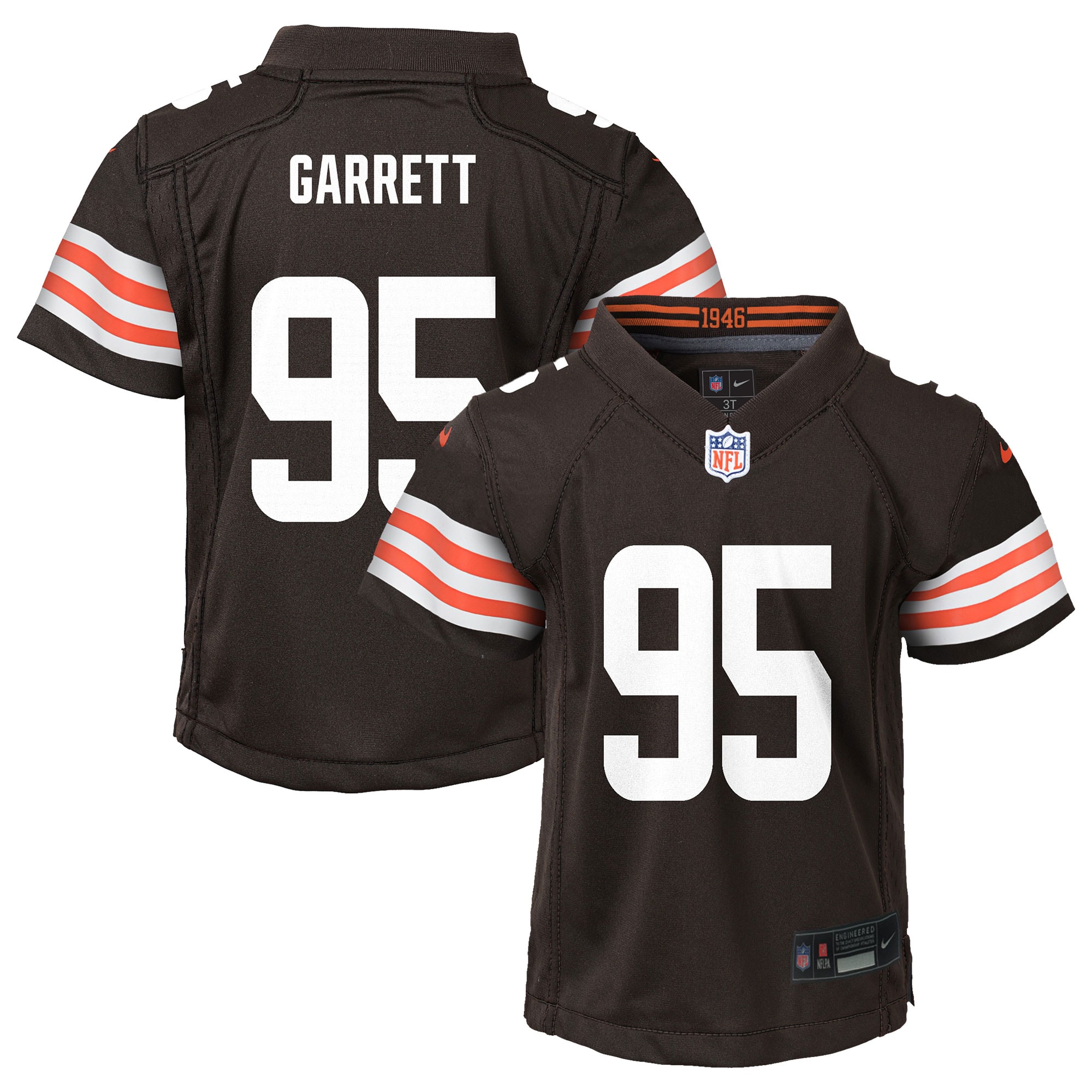 Preschool Cleveland Browns Myles Garrett Brown Player Game NFL Jersey Men's