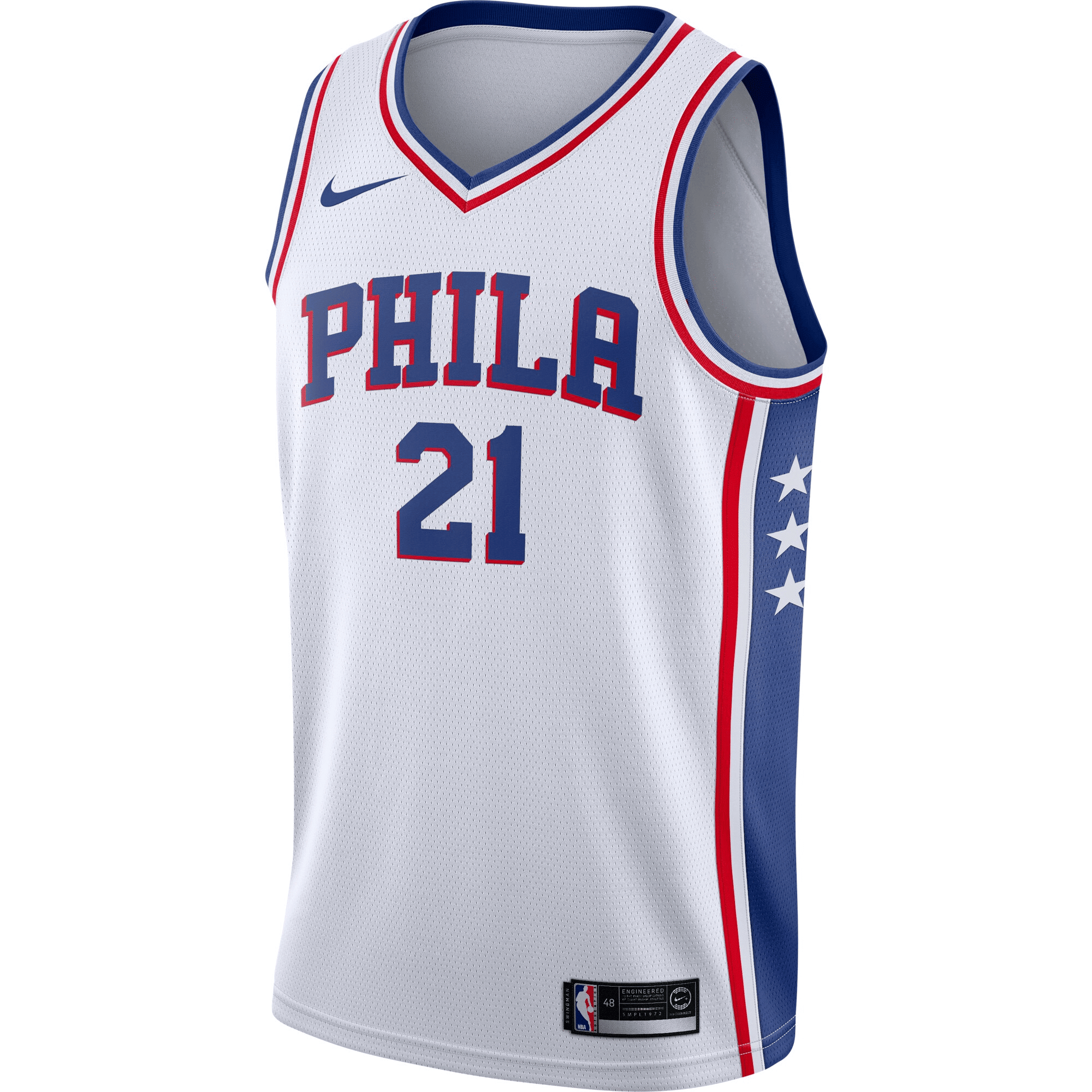 Joel Embiid Philadelphia 76ers Swingman White Association Edition NBA Jersey Men's