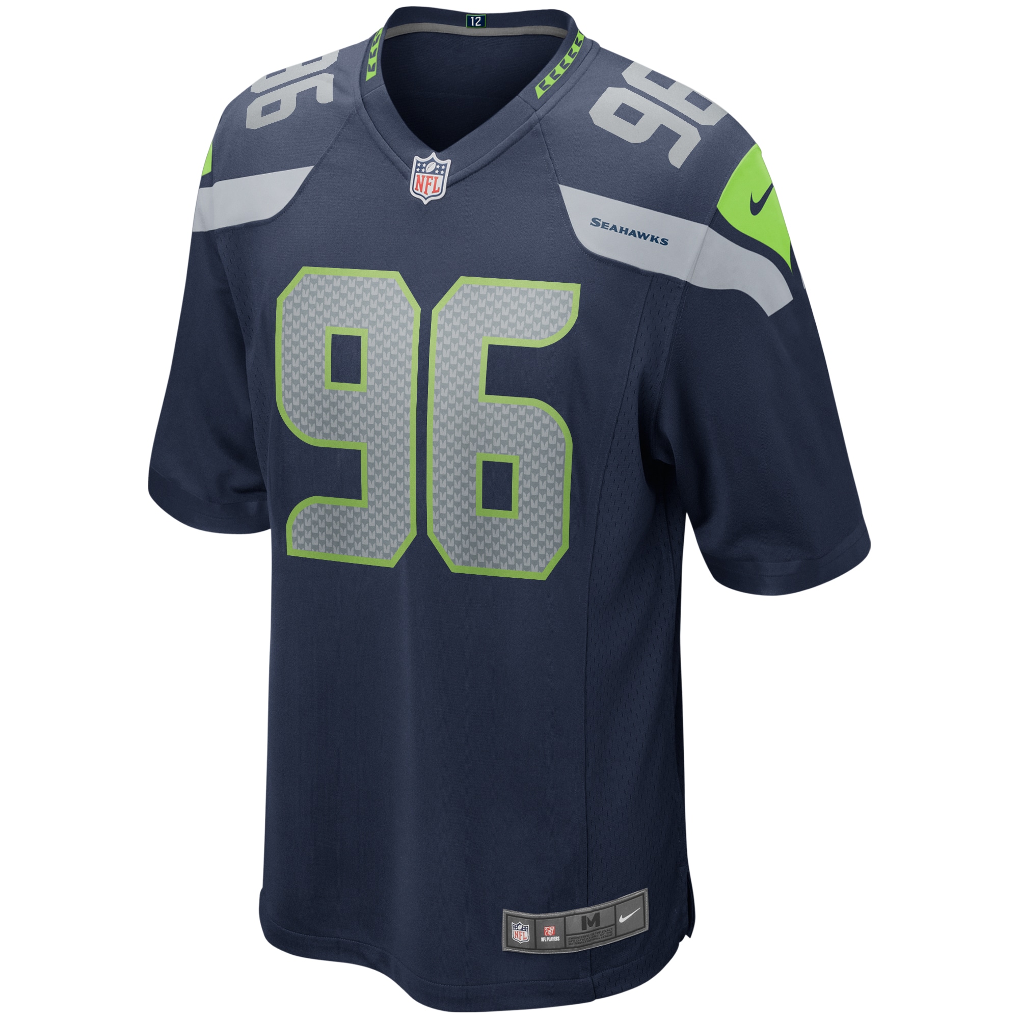 Seattle Seahawks Cortez Kennedy College Navy Game Retired Player NFL Jersey Men's