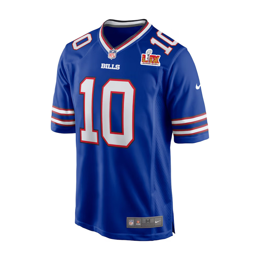 Khalil Shakir #10 Buffalo Bills Super Bowl LIX Royal NFL Jersey Men's