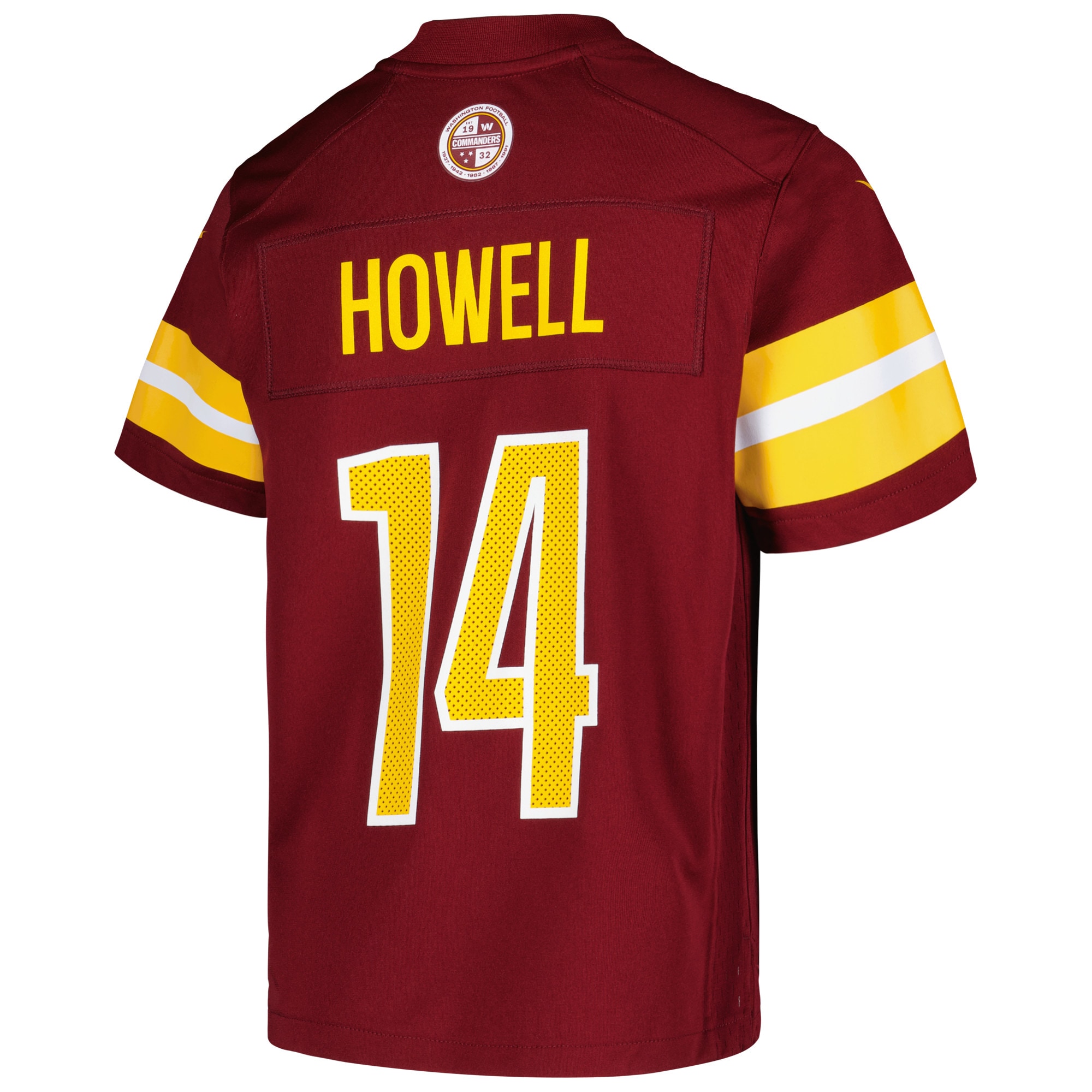 Washington Commanders Sam Howell Burgundy Game NFL Jersey Youth