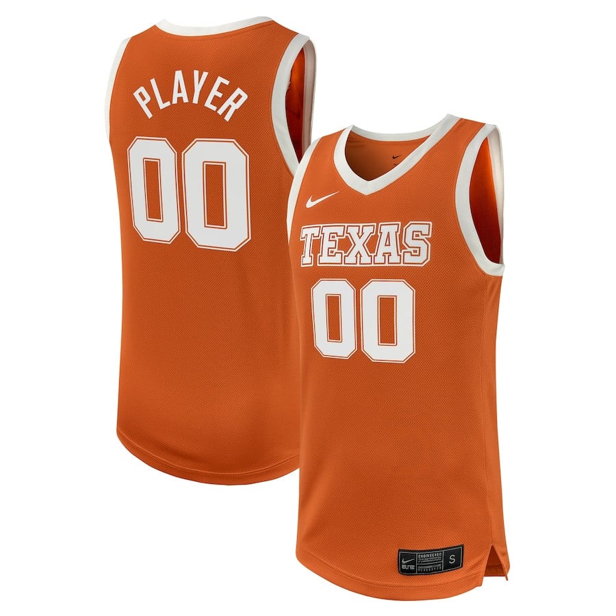 Texas Longhorn Unisex NIL Custom Texas Orange NCAA Jersey Unisex