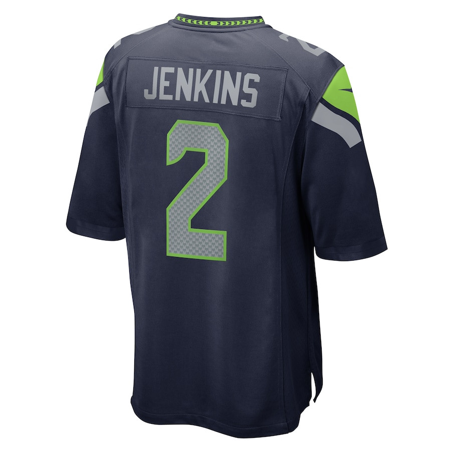 Rayshawn Jenkins 2 Seattle Seahawks Game College Navy NFL Jersey Men's