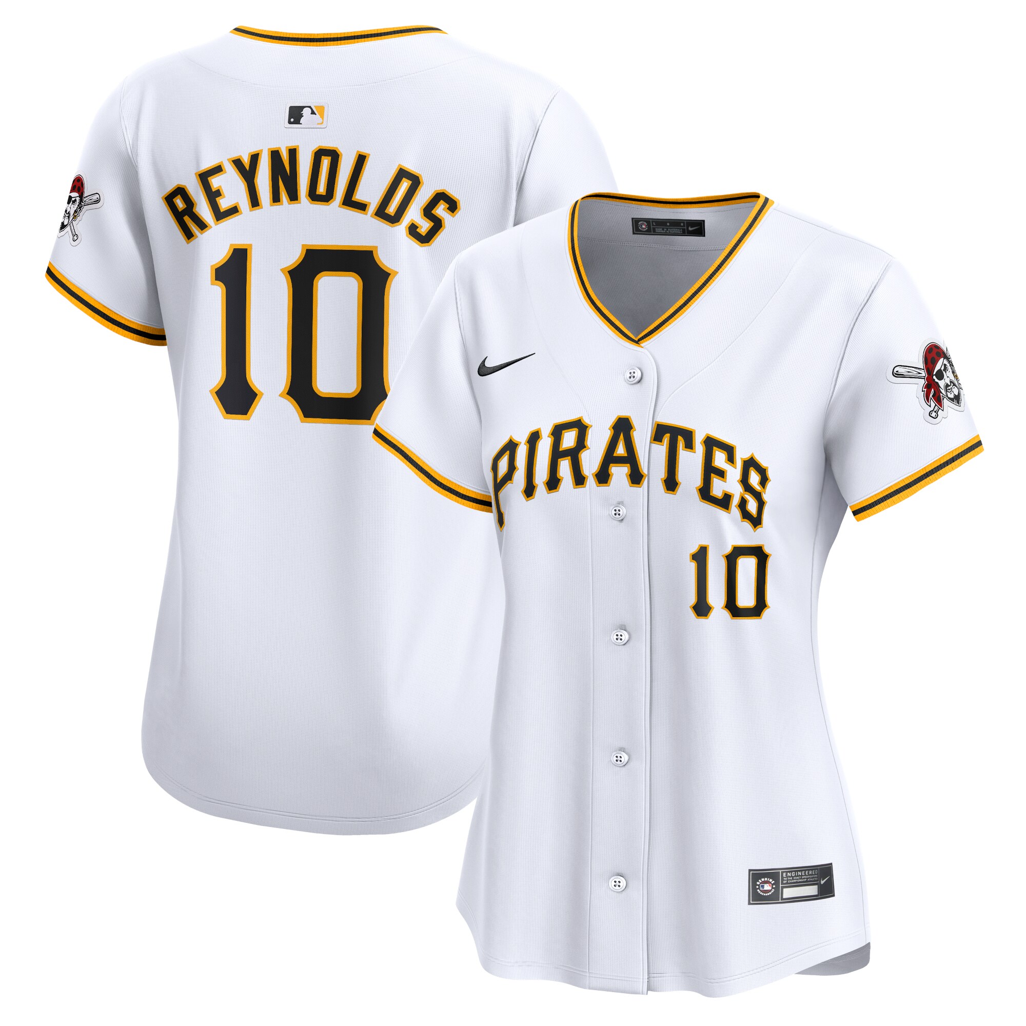 Pittsburgh Pirates Bryan Reynolds White Home Limited Player MLB Jersey Women's
