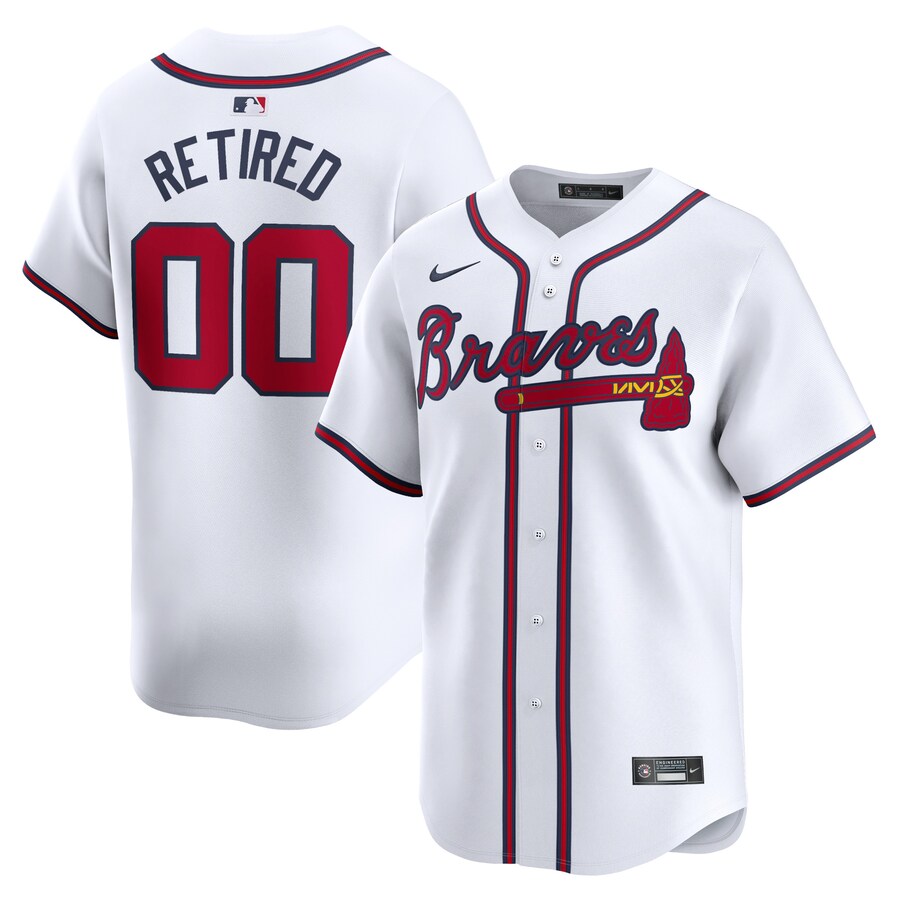 Atlanta Braves Home Limited Pick-A-Player Retired Roster Jersey White