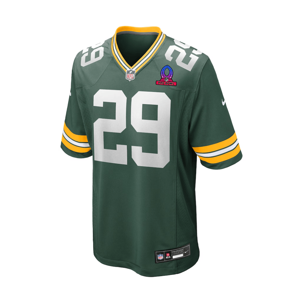 Xavier McKinney 29 Green Bay Packers 2025 Pro Bowl Patch Game Green NFL Jersey Men's
