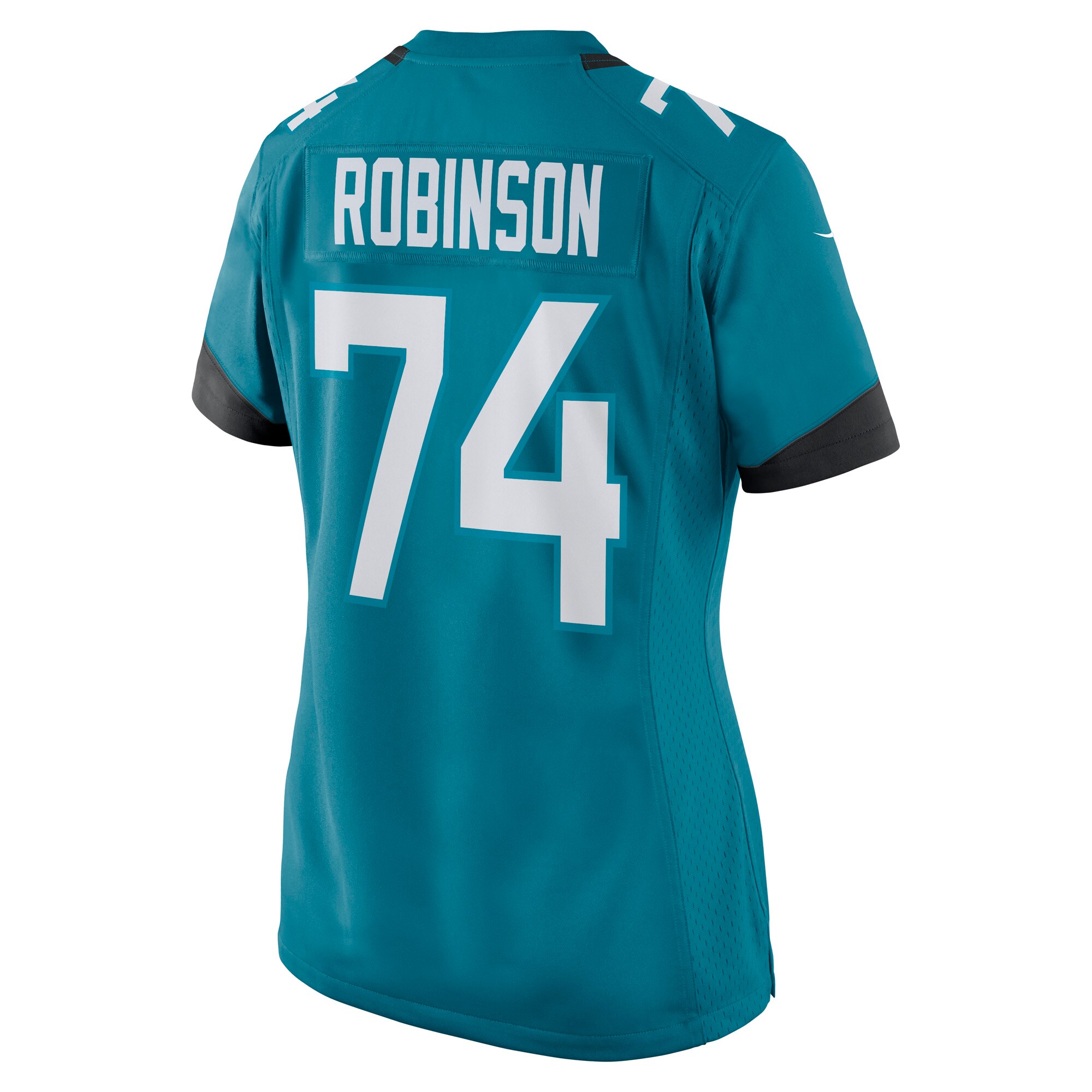 Jacksonville Jaguars Cam Robinson Teal Game NFL Jersey Women's