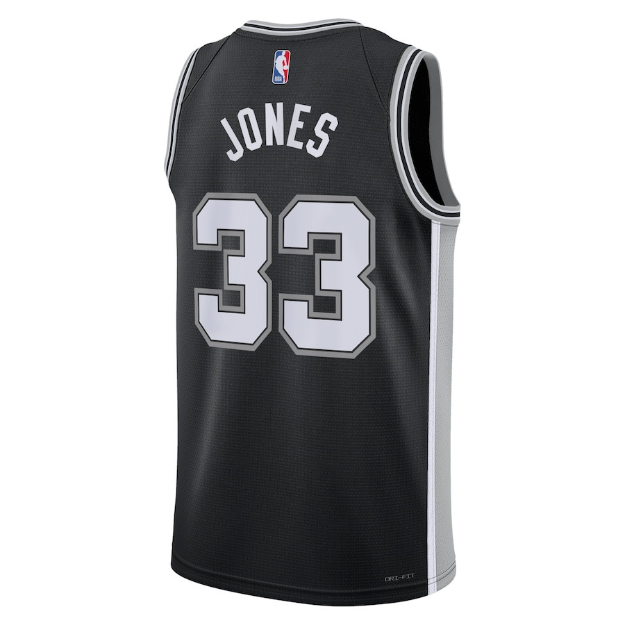 Tre Jones 33 San Antonio Spurs Unisex Swingman Icon Edition Black NBA Jersey Unisex