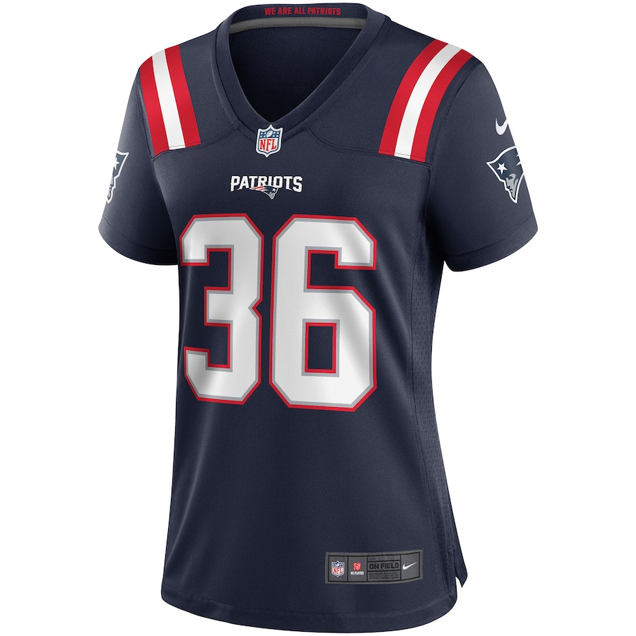 Lawyer Milloy 36 New England Patriots Game Retired Navy NFL Jersey Women's