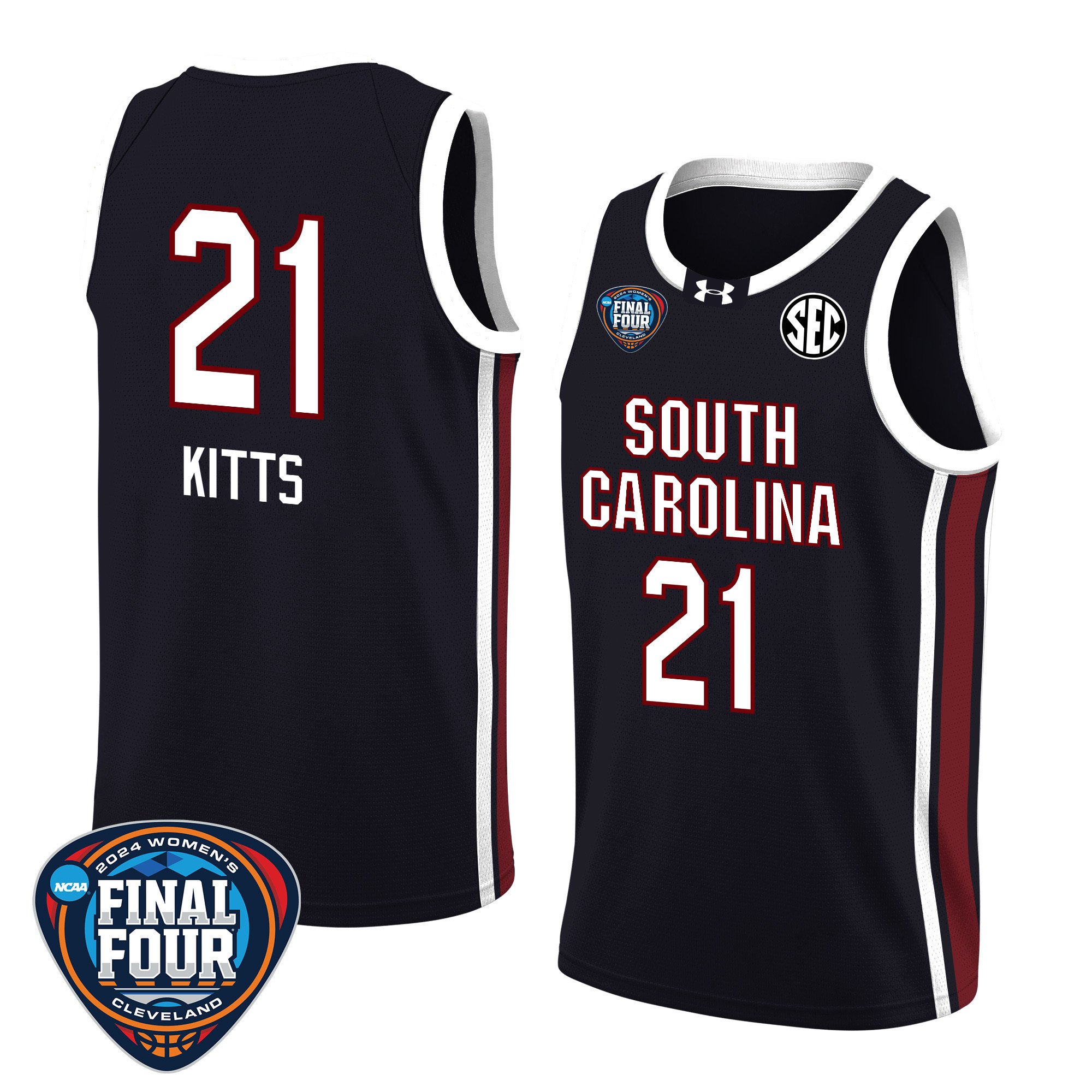 Chloe Kitts 21 South Carolina 2024 Final Four Patch Unisex NCAA Jersey Unisex