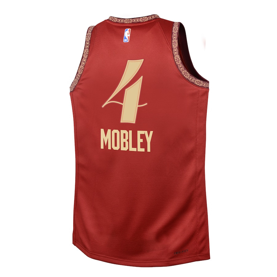 Evan Mobley 4 Cleveland Cavaliers 2023/24 City Edition Swingma Wine NBA Jersey Youth
