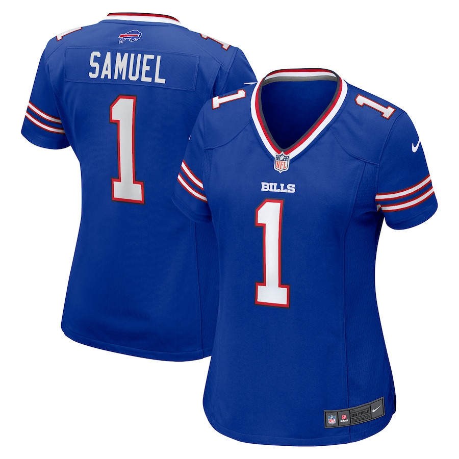 Curtis Samuel 1 Buffalo Bills Game Royal NFL Jersey Women's