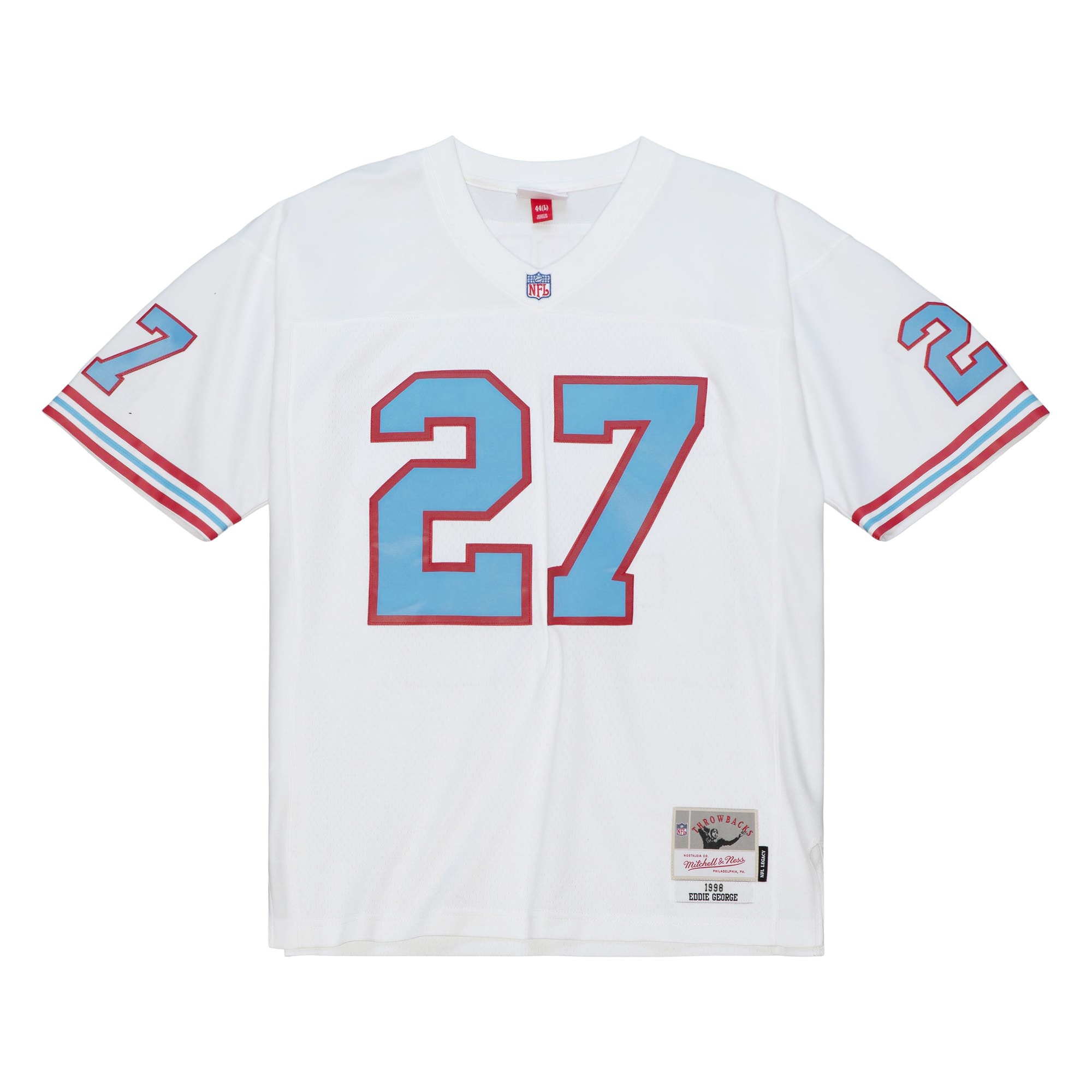 Tennessee Oilers Eddie George Mitchell Ness White Legacy NFL Jersey Men's