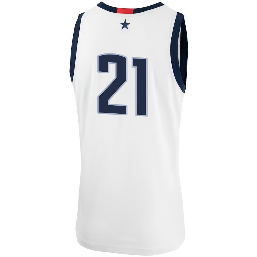 Adama Sanogo 21 UConn Huskies Me White NCAA Jersey Men's