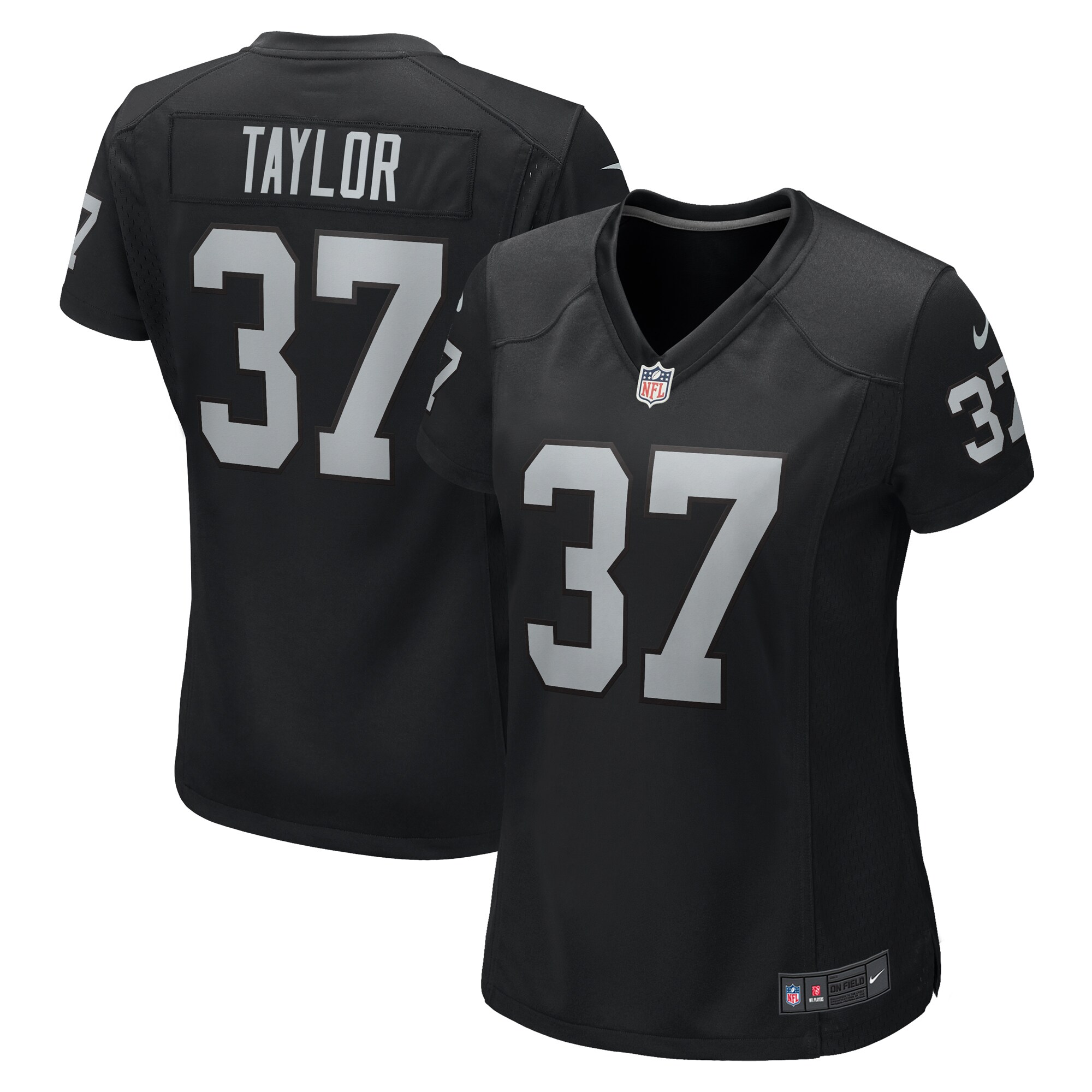 Las Vegas Raiders Trey Taylor Black Game NFL Jersey Women's