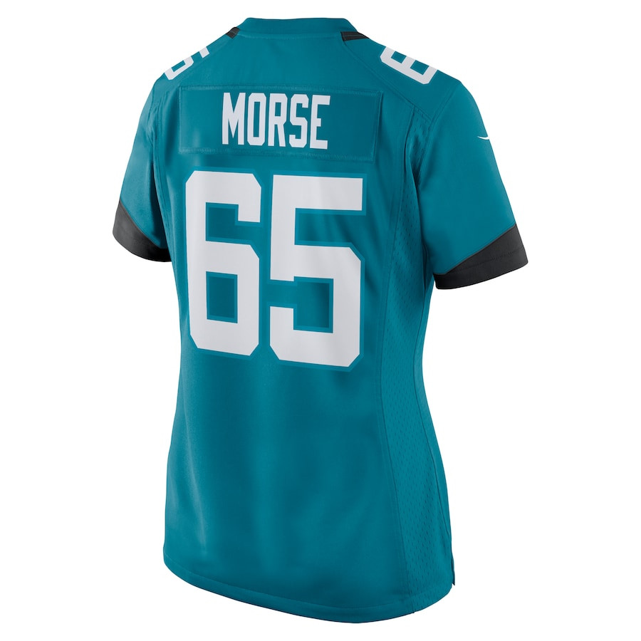 Mitch Morse 65 Jacksonville Jaguars Alternate Game Teal NFL Jersey Women's