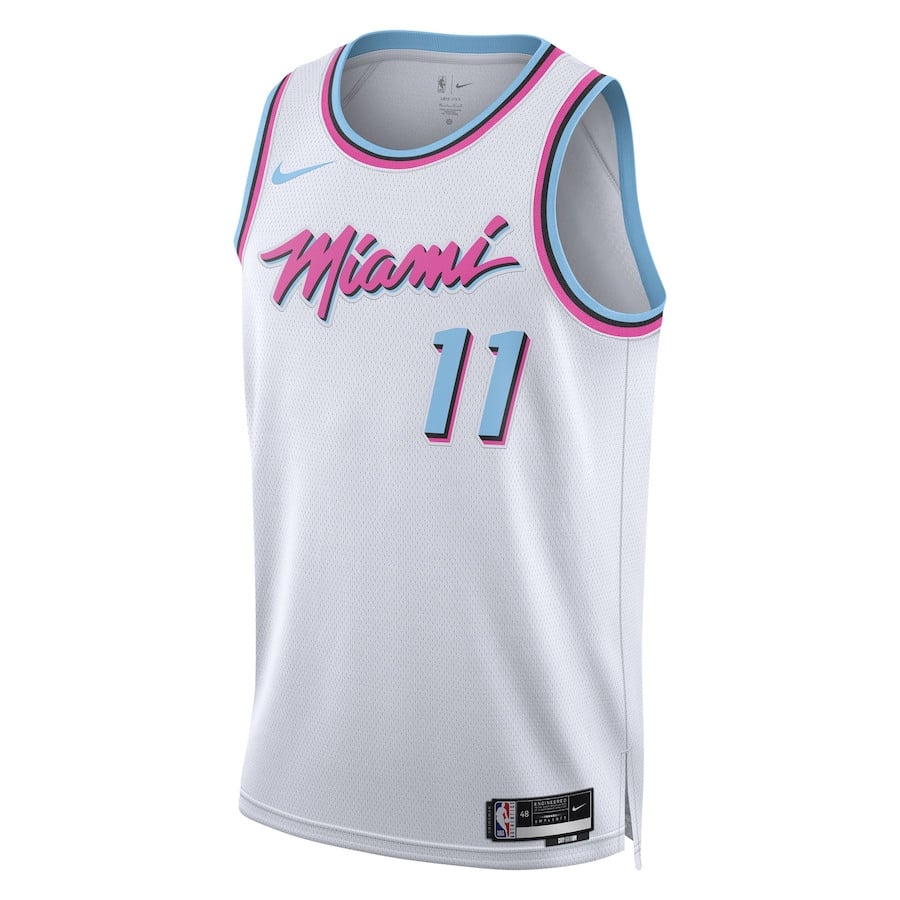 Jaime Jaquez Jr. 11 Miami Heat Unisex 2024/25 Swingman Player City Editio White NBA Jersey Unisex