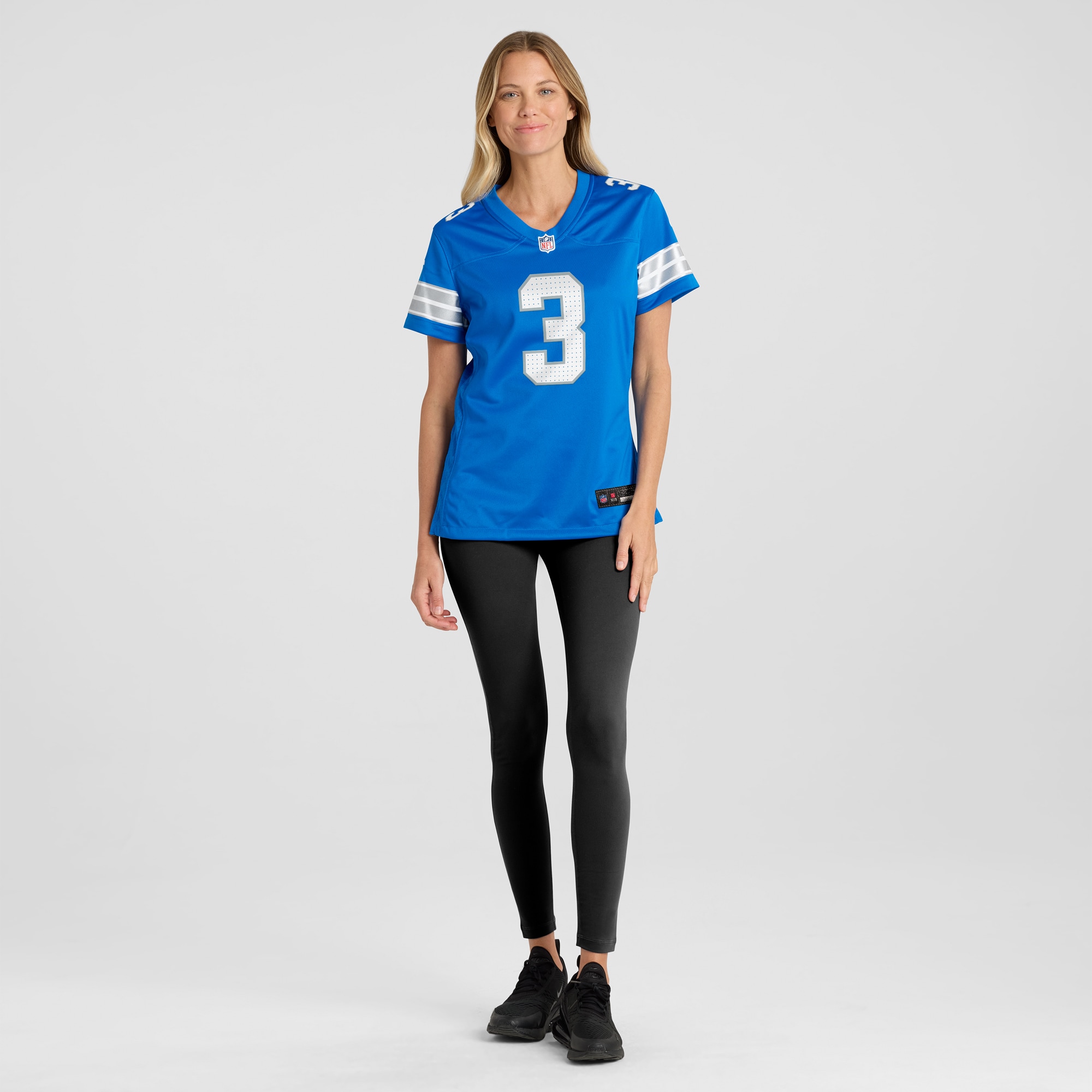 Detroit Lions Jack Fox Blue Team Game NFL Jersey Women's