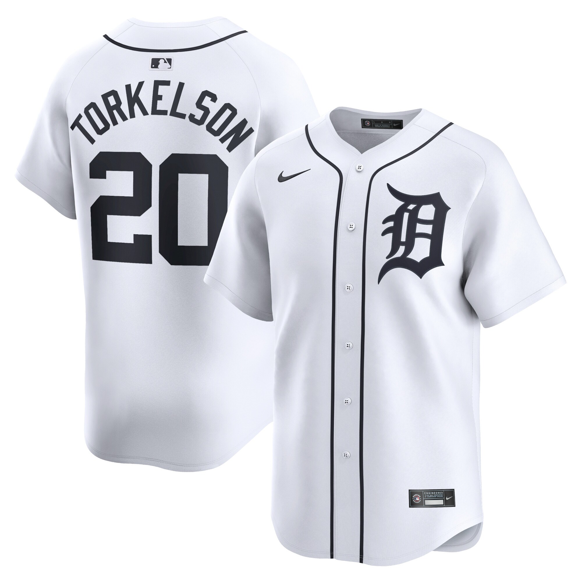 Detroit Tigers Spencer Torkelson White Home Limited Player MLB Jersey Youth