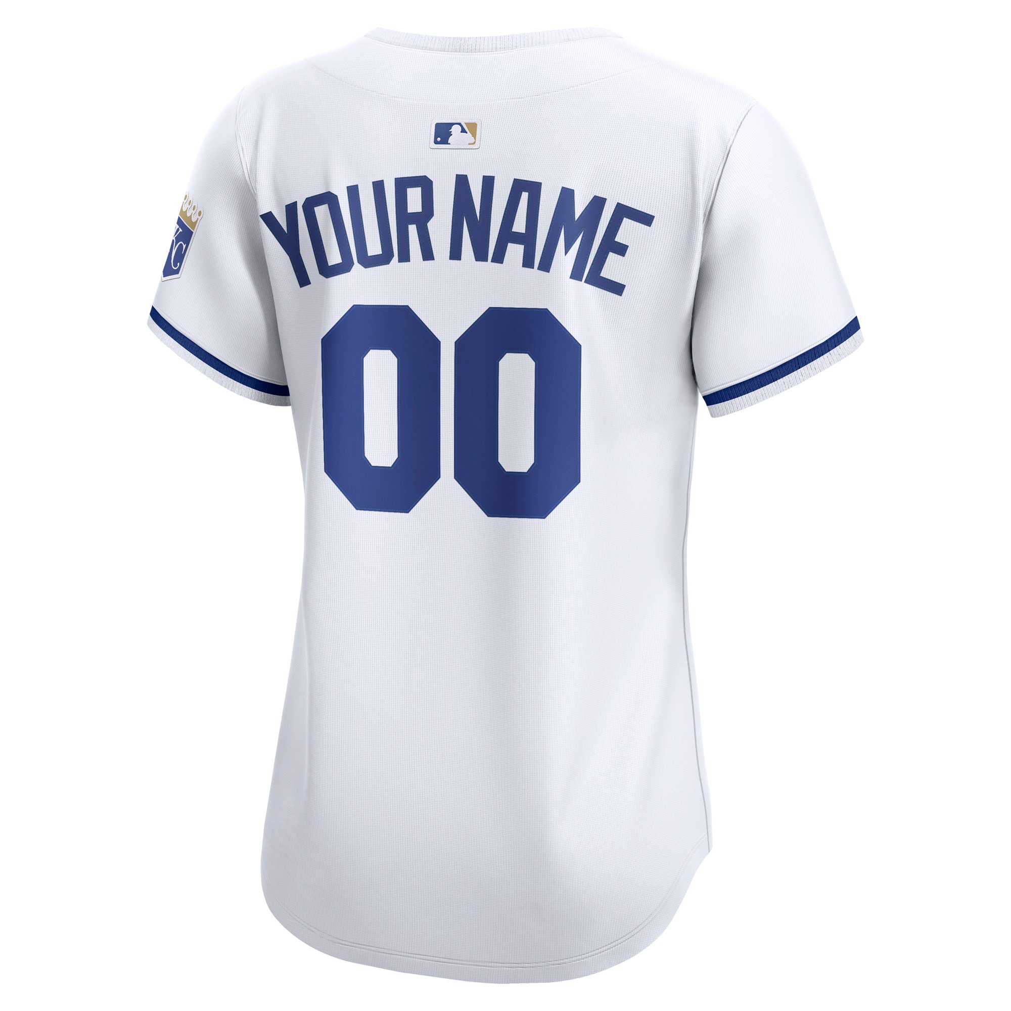 Kansas City Royals White Home Limited Custom MLB Jersey Women's