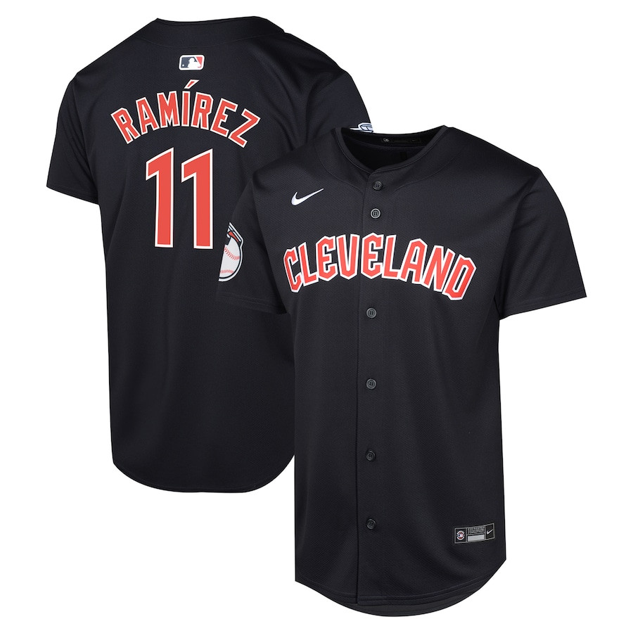 Jos? Ram?rez 11 Cleveland Guardians Alternate Limited Blue MLB Jersey Youth