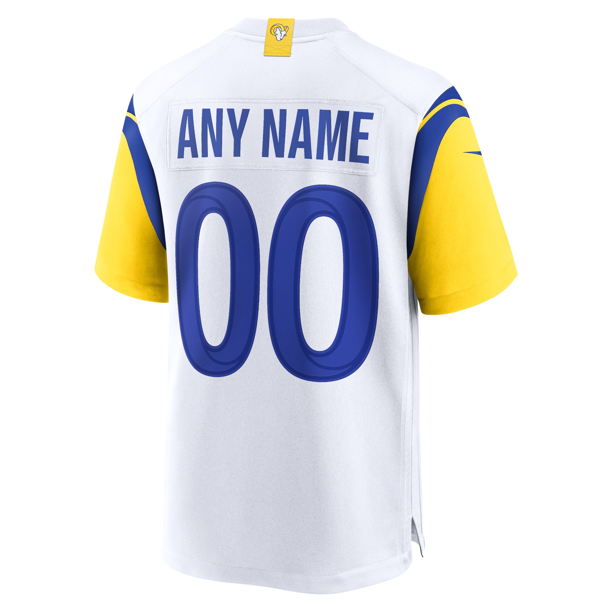 Los Angeles Rams White Alternate Custom NFL Jersey Men's