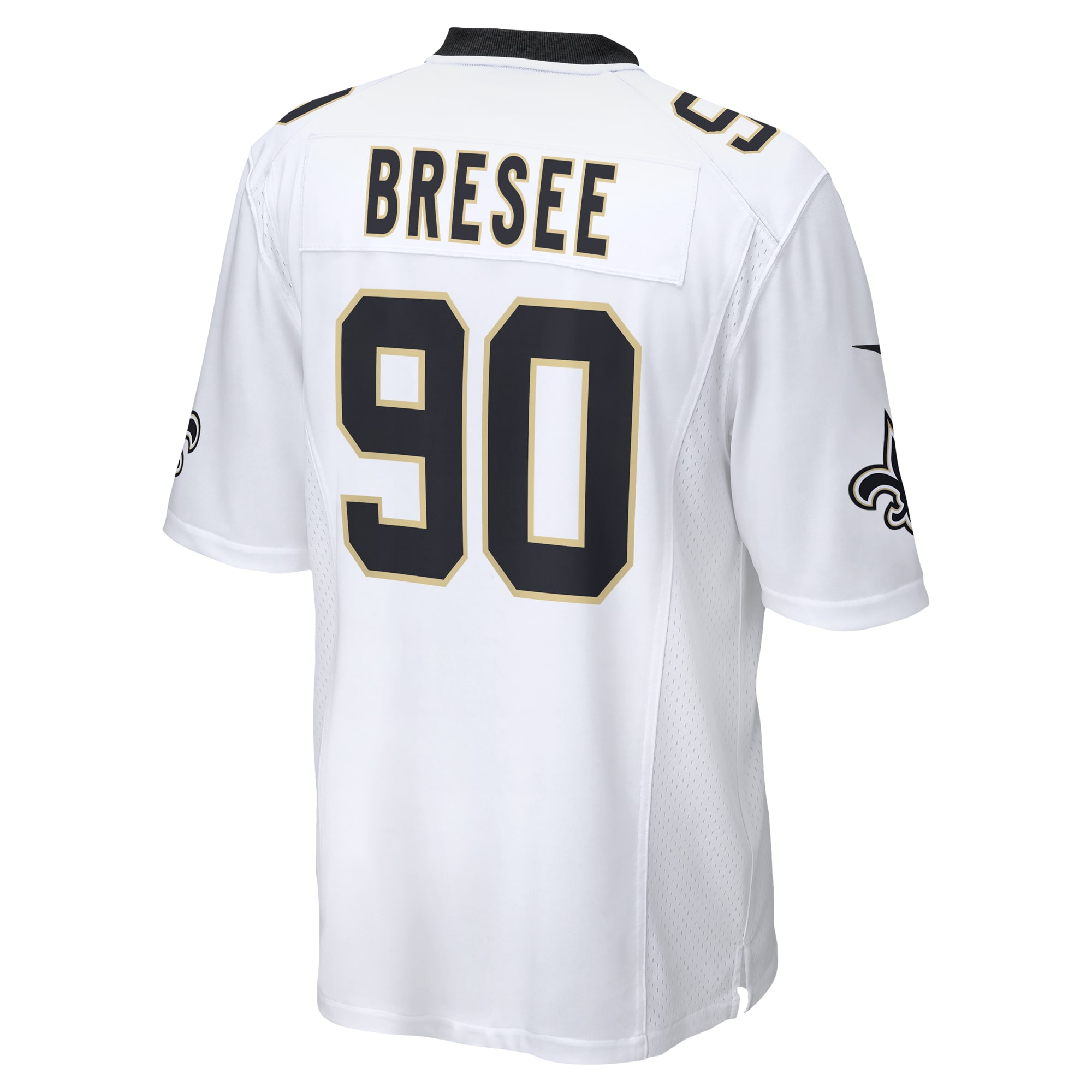New Orleans Saints Bryan Bresee White Game NFL Jersey Men's