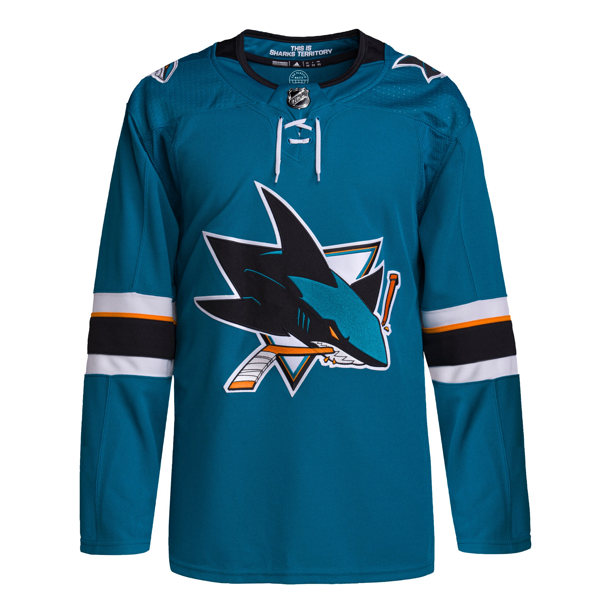 San Jose Sharks Teal 2021/22 Home Primegreen NHL Jersey Men's