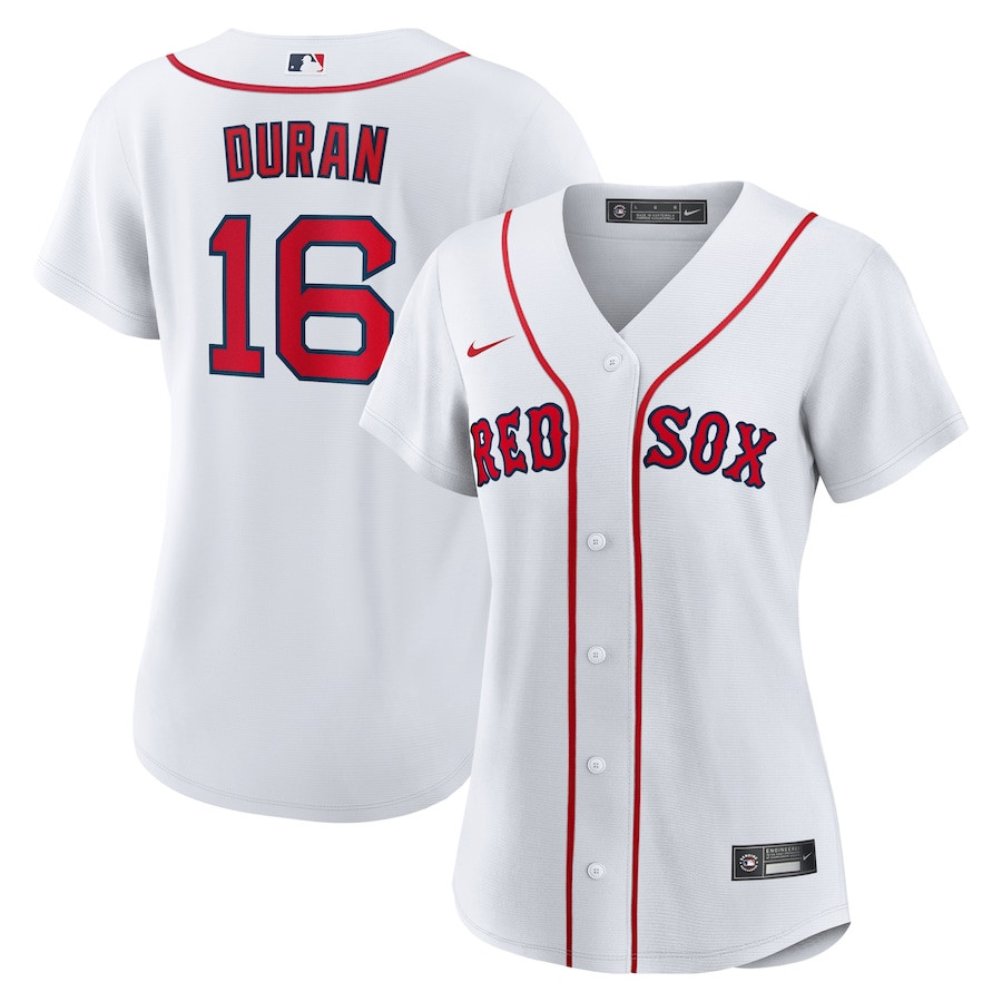 Jarren Duran 16 Boston Red Sox Player White MLB Jersey Women's