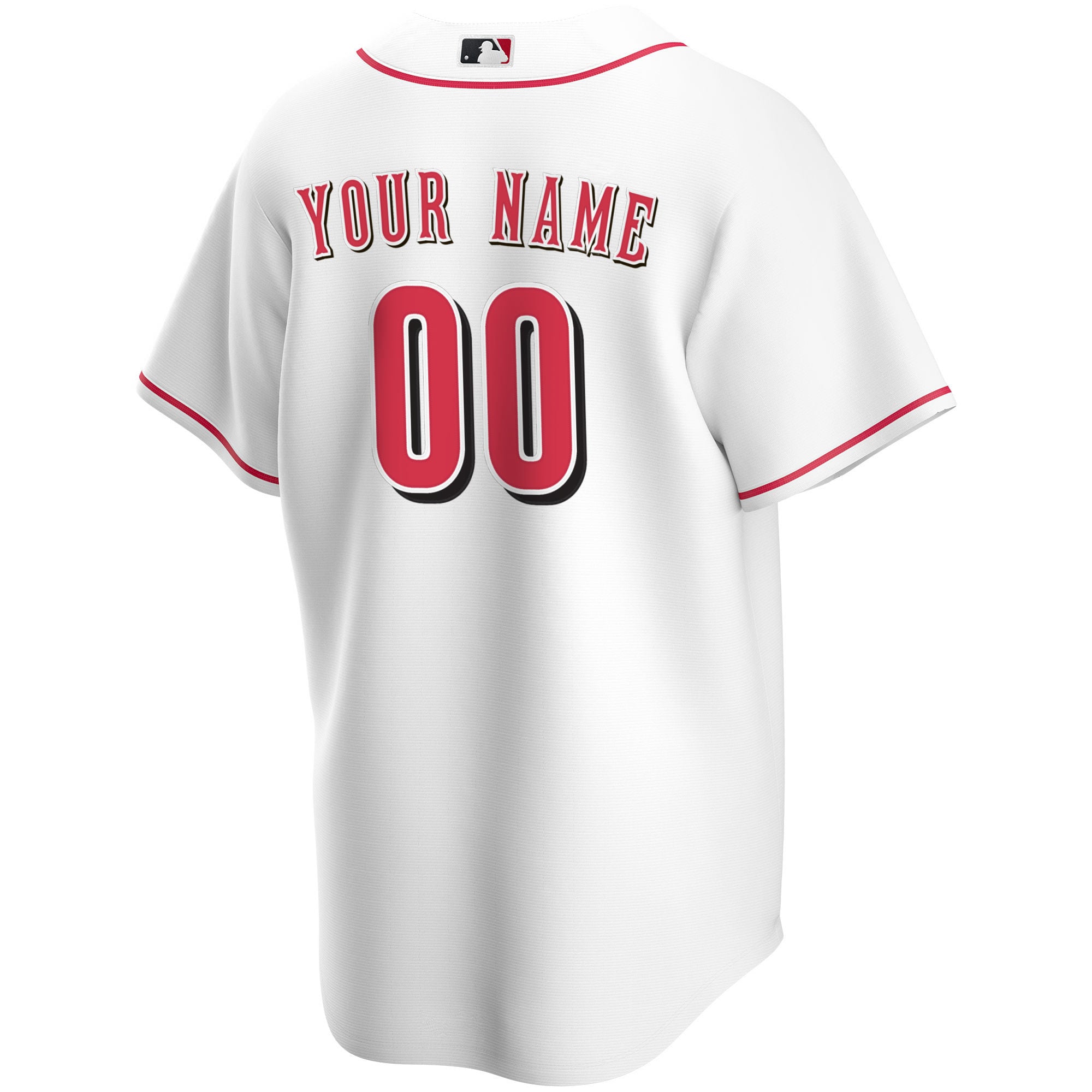 Cincinnati Reds White Home Custom MLB Jersey Men's