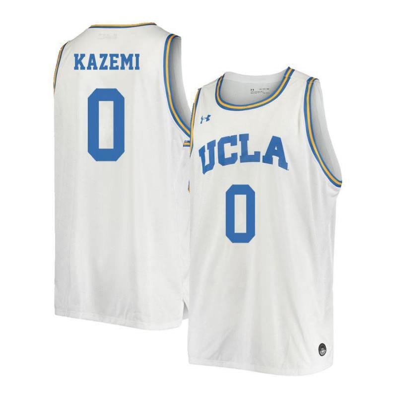 0 Nick Kazem White Retro Elite UCLA Bruins NCAA Jersey Men's