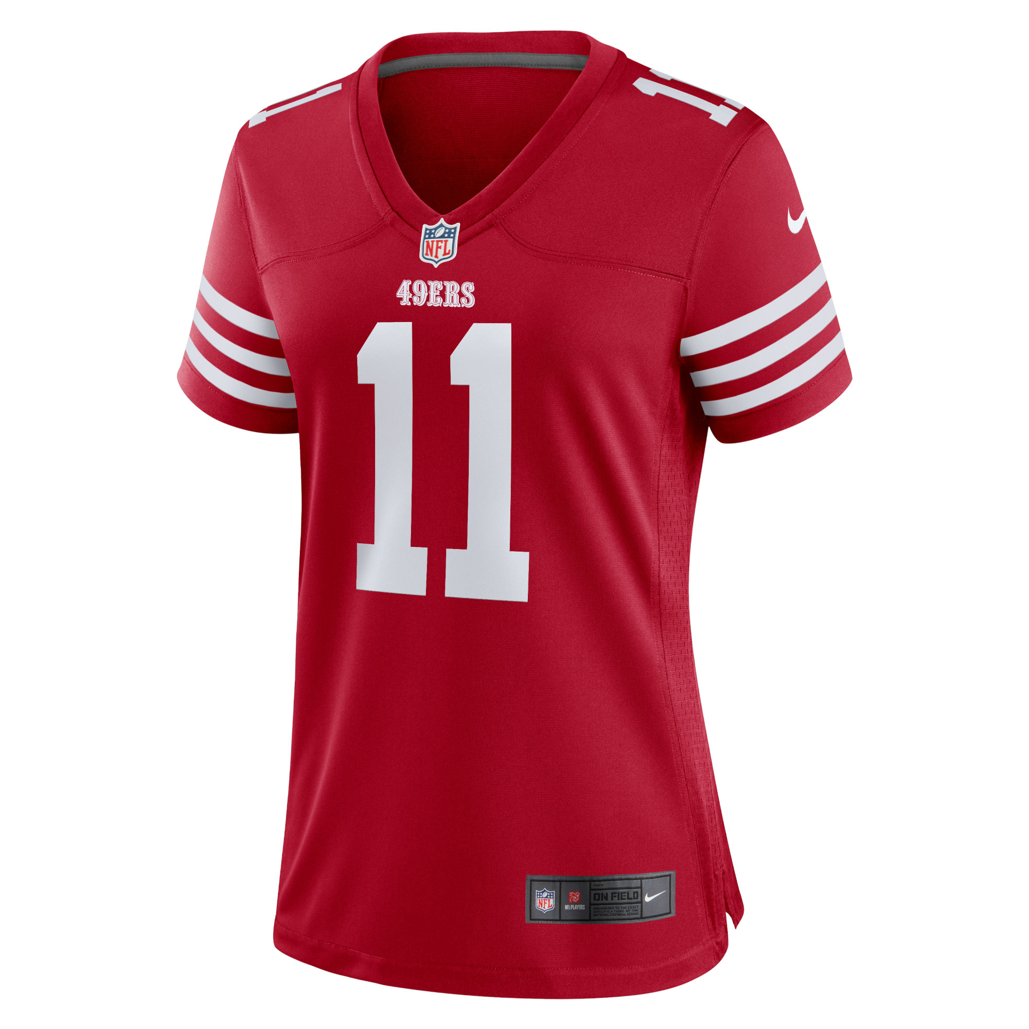 San Francisco 49ers Brandon Aiyuk Scarlet Game Player NFL Jersey Women's