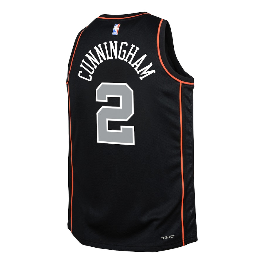 Cade Cunningham 2 Detroit Pistons 2023/24 City Edition Swingma Black NBA Jersey Youth